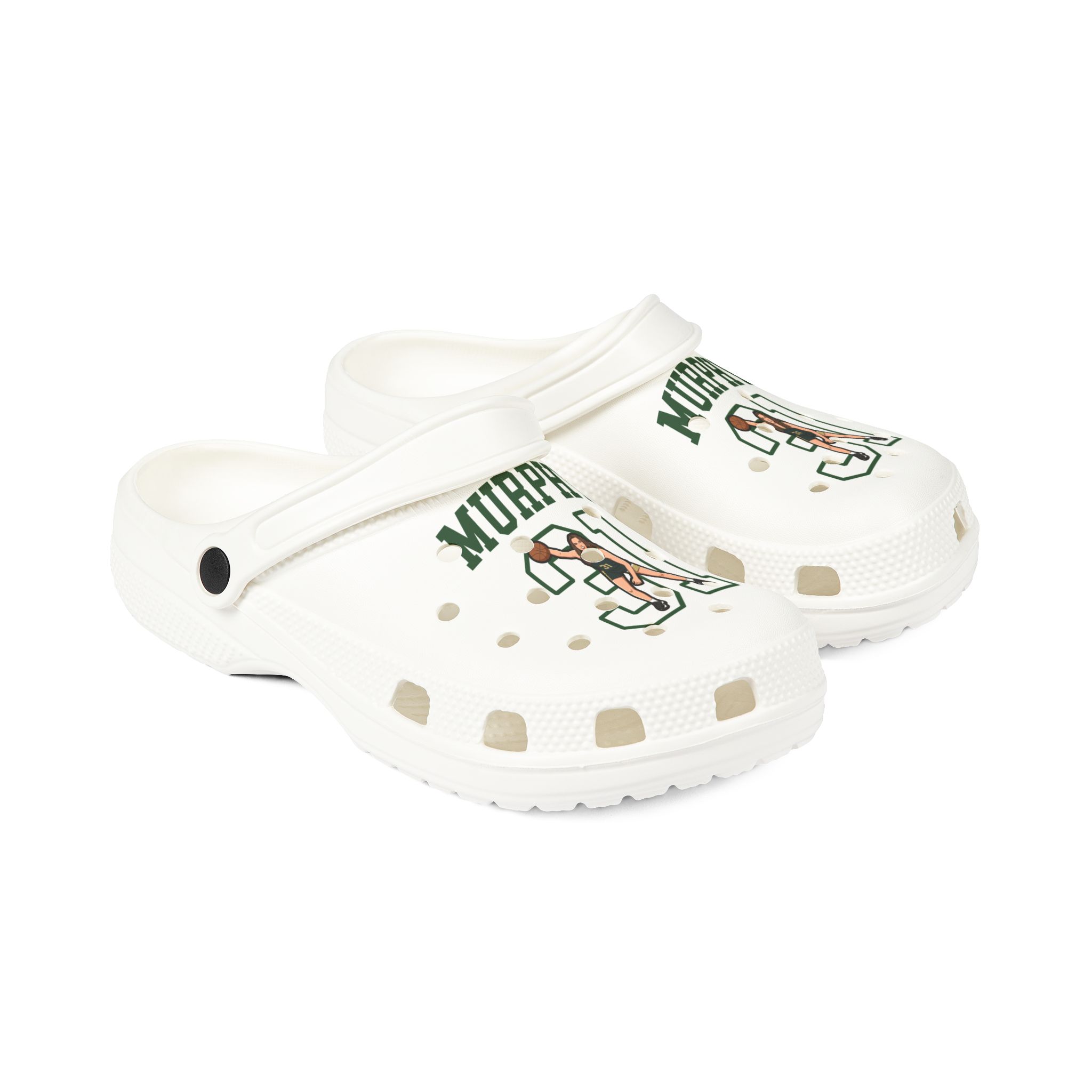 Rubber Clogs — character_shirsey in White