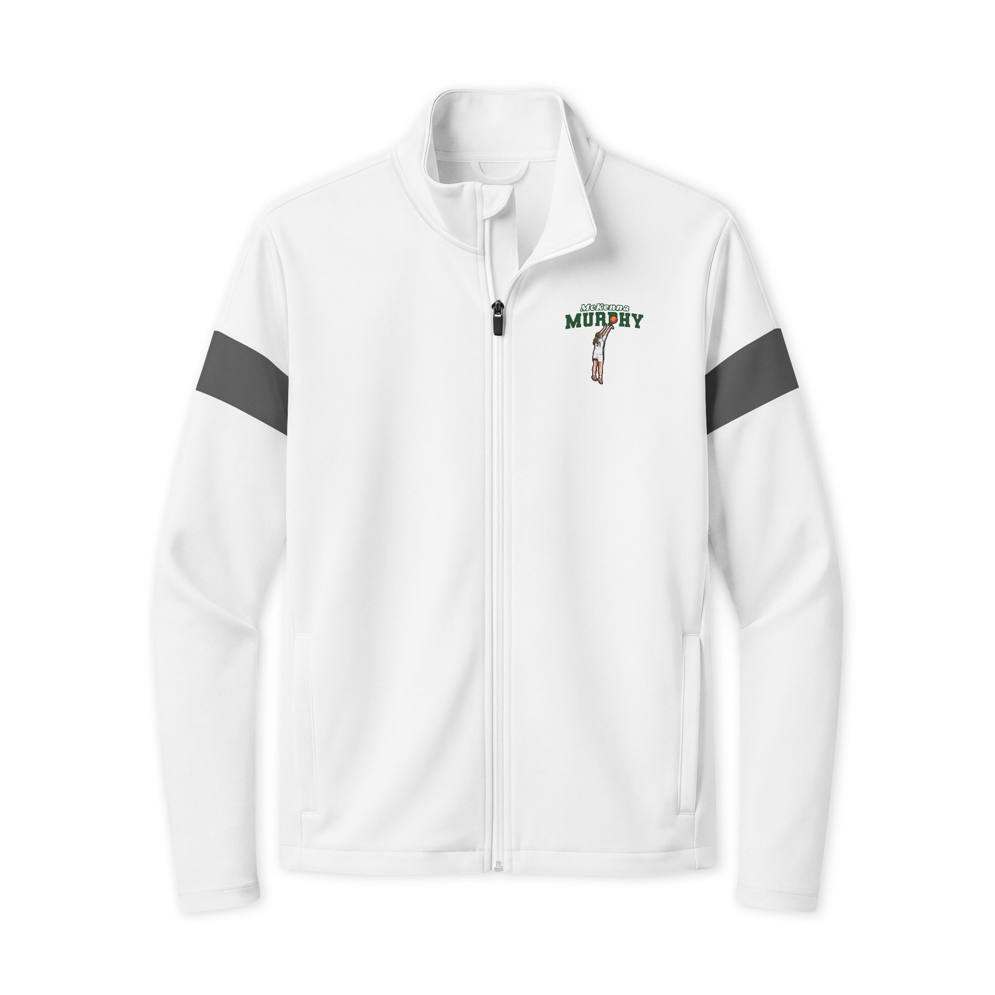 Travel Full-Zip Jacket — character_name_arch in White/ Iron Grey