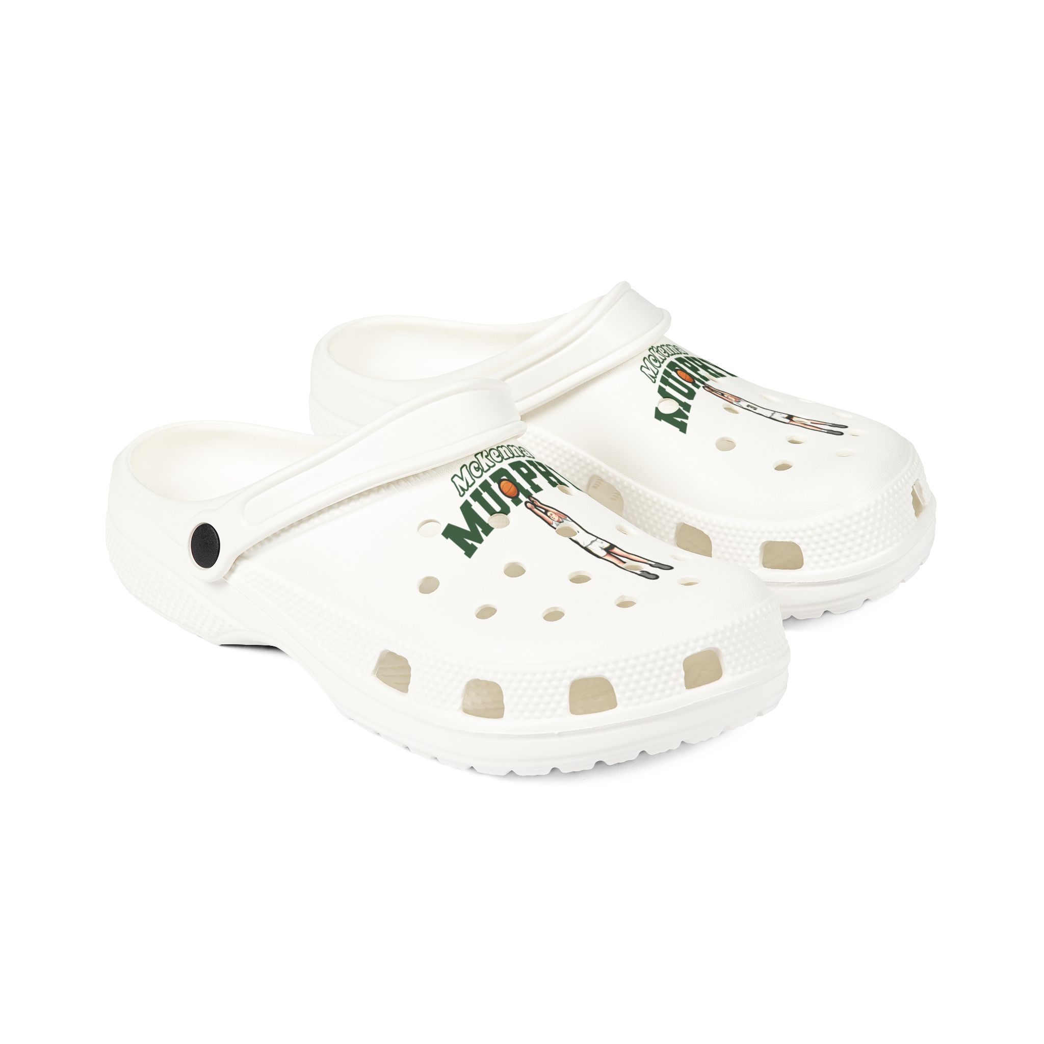 Rubber Clogs — character_name_arch in White
