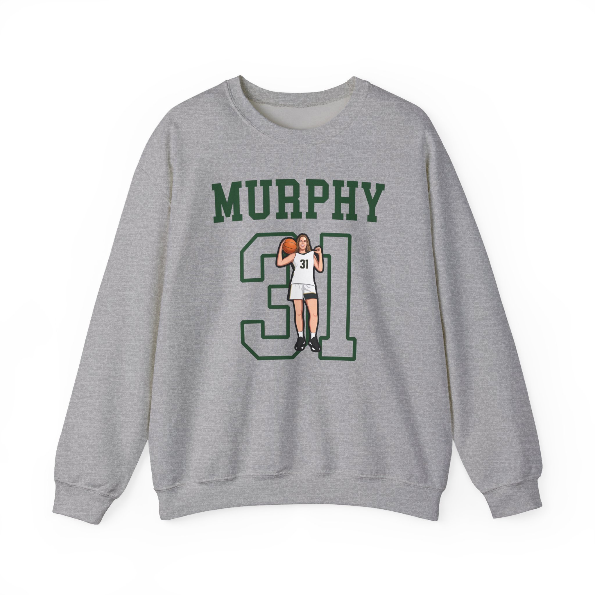 Crewneck Sweatshirt — character_shirsey in Grey
