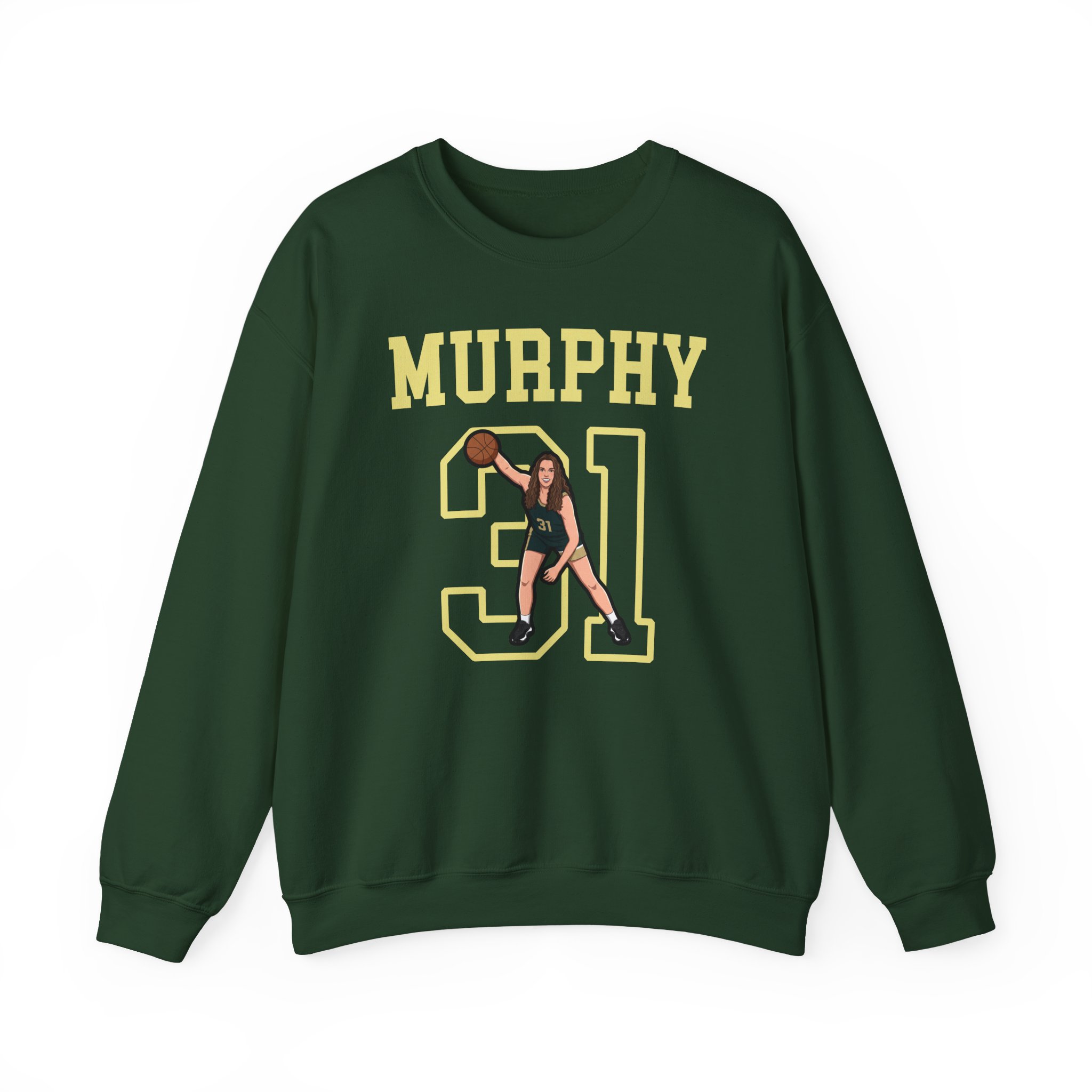 Crewneck Sweatshirt — character_shirsey in Green