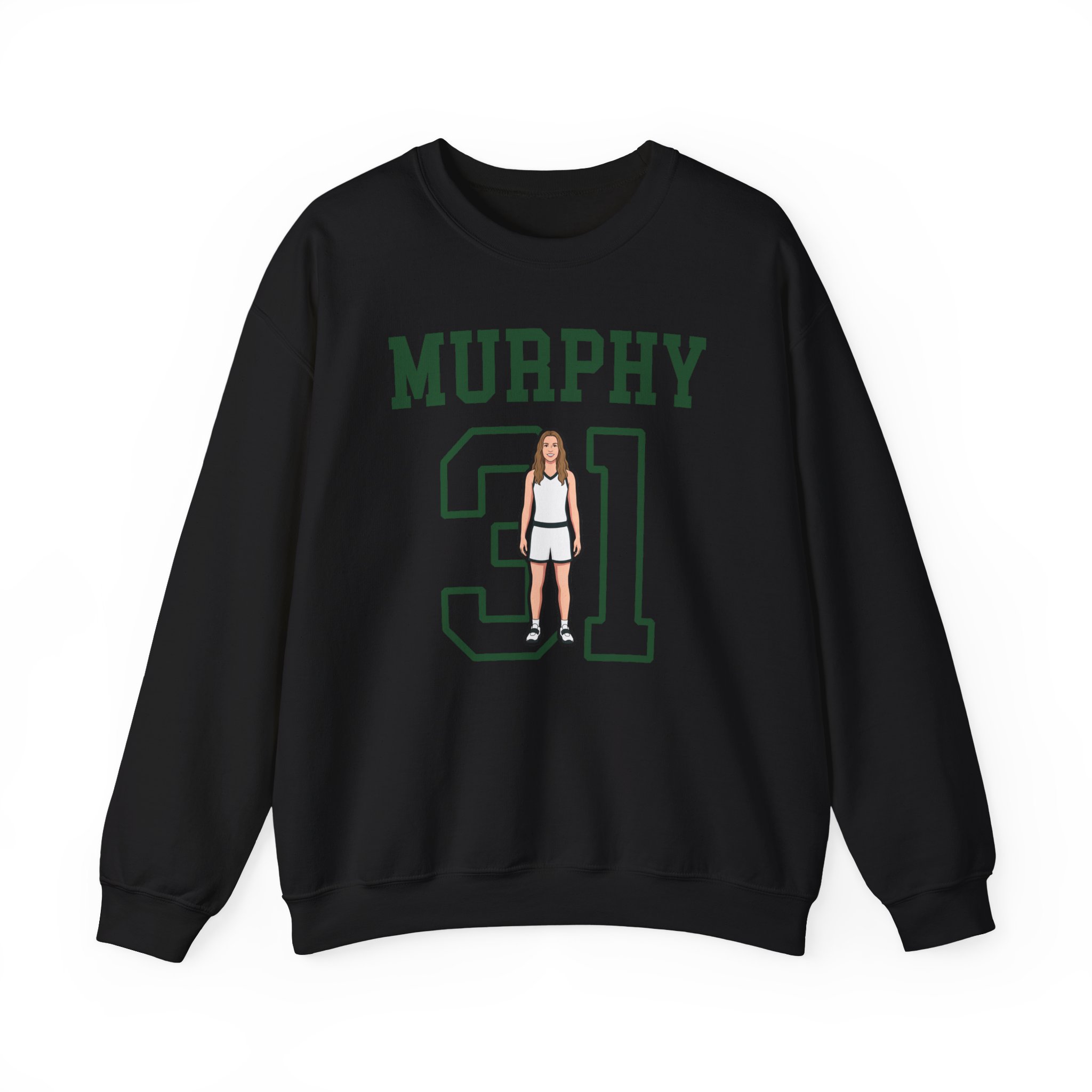 Crewneck Sweatshirt — character_shirsey in Black
