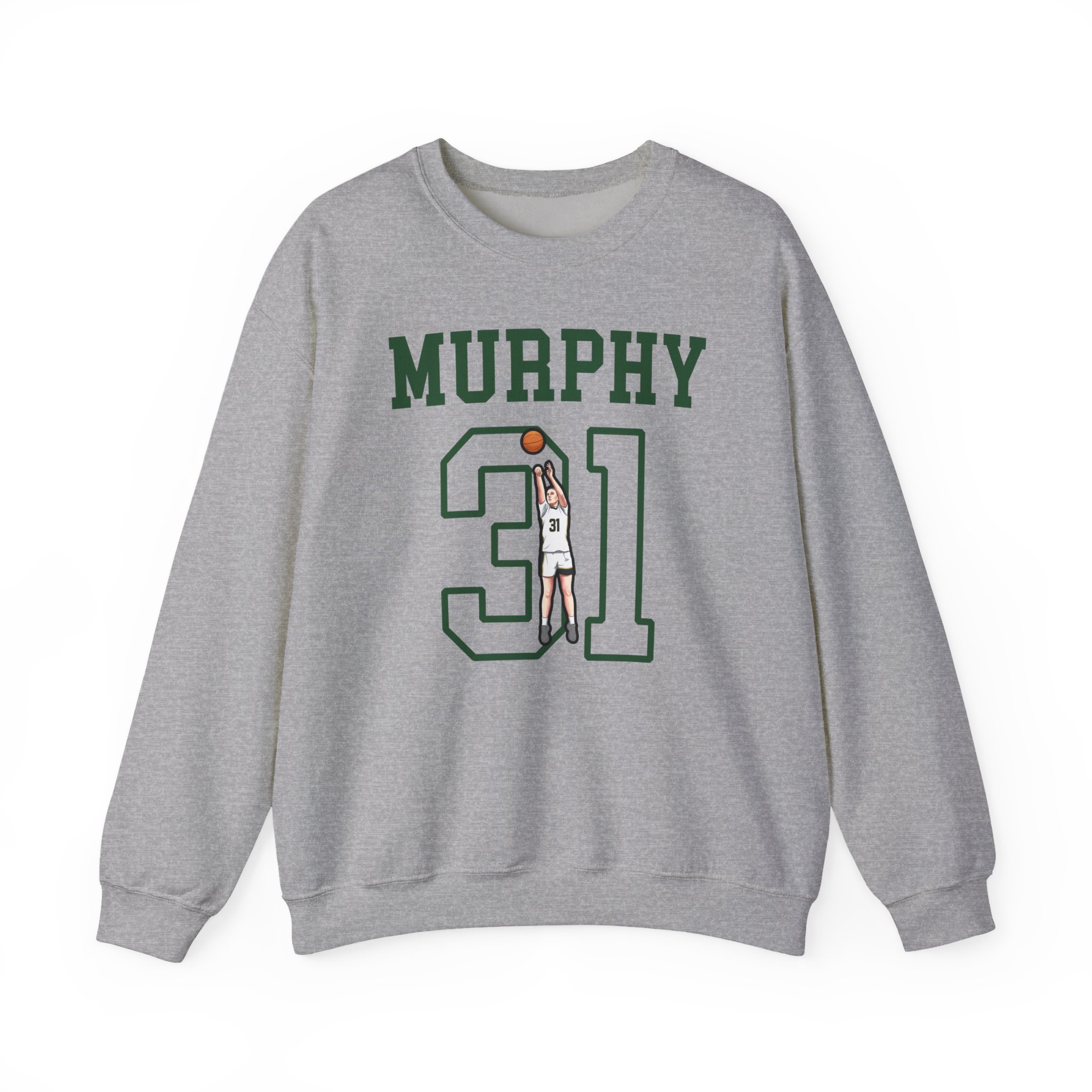 Crewneck Sweatshirt — character_shirsey in Grey