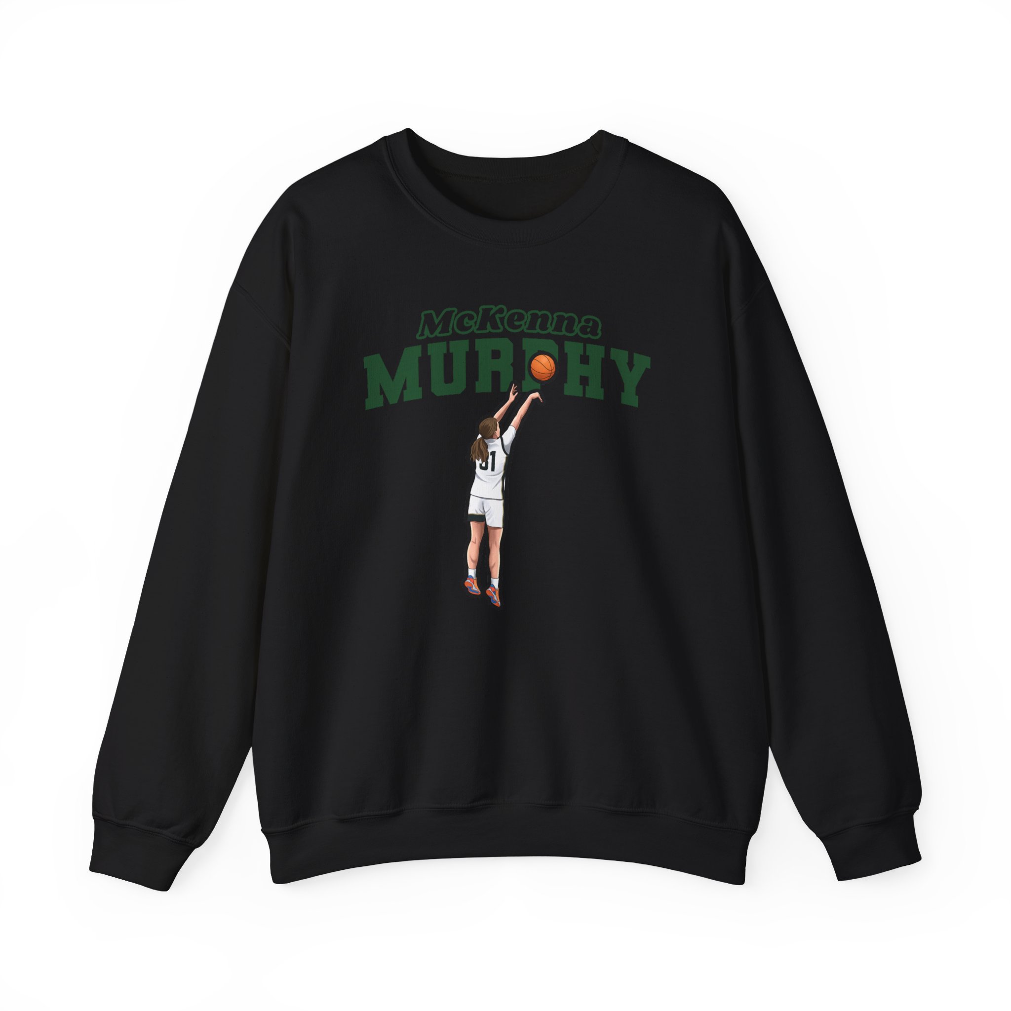 Crewneck Sweatshirt — character_name_arch in Black
