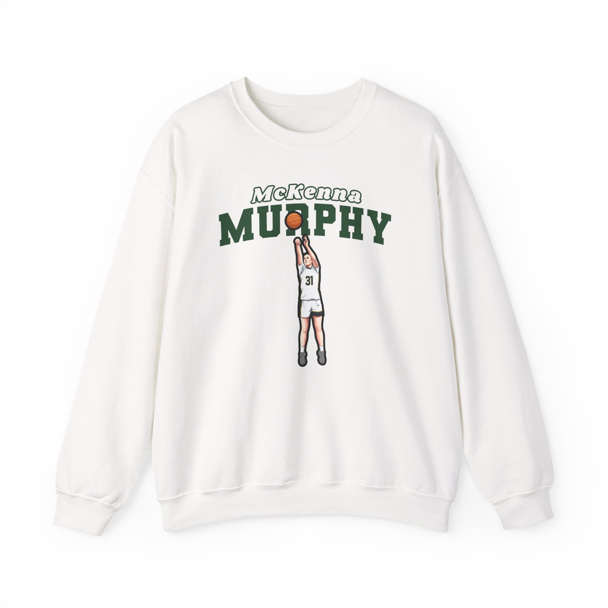 Crewneck Sweatshirt — character_name_arch in White