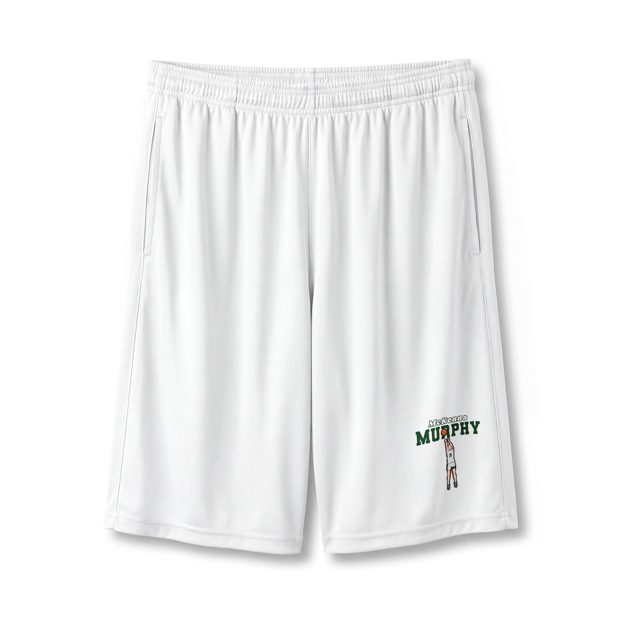 Shorts — character_name_arch in White