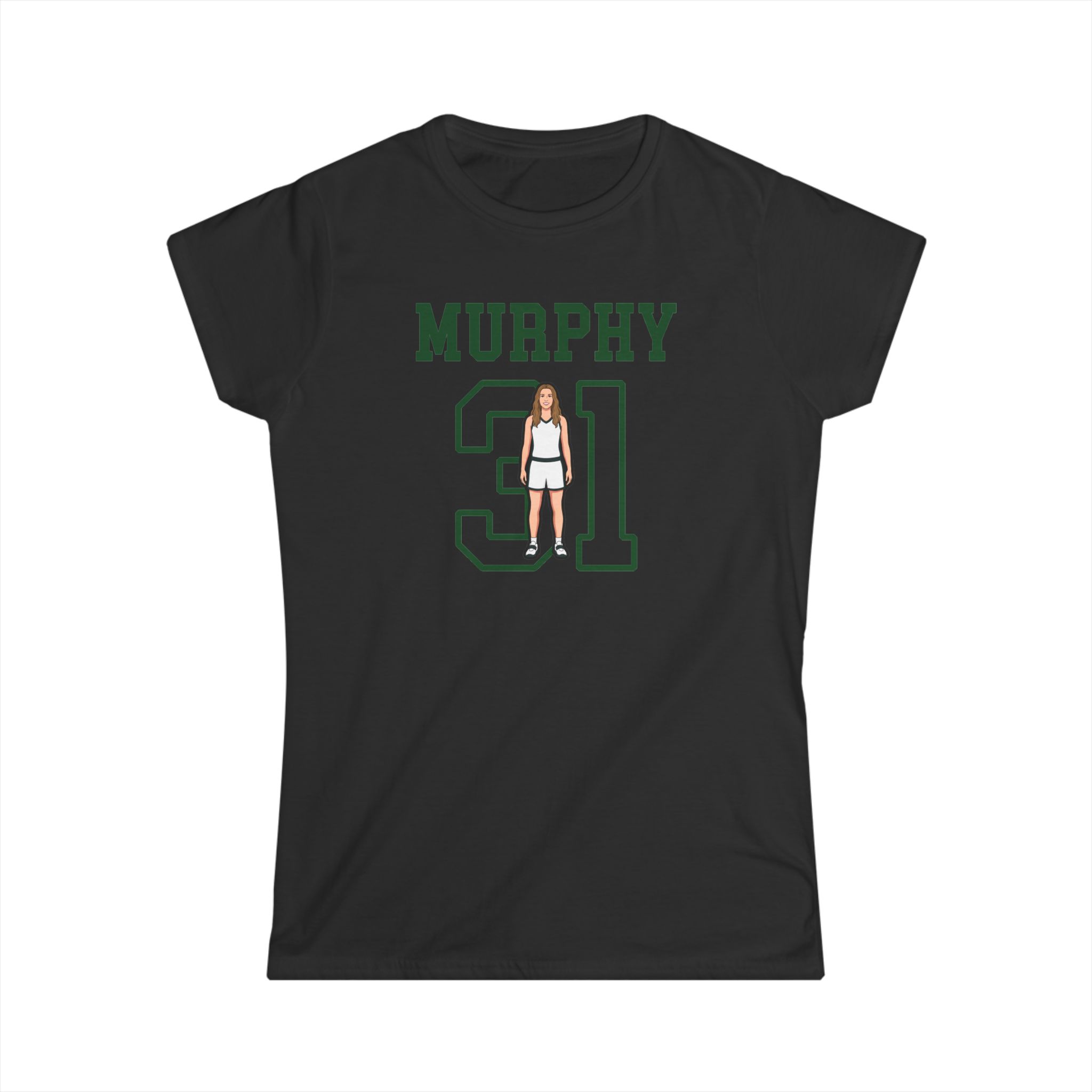 Women's Softstyle Tee — character_shirsey in Black