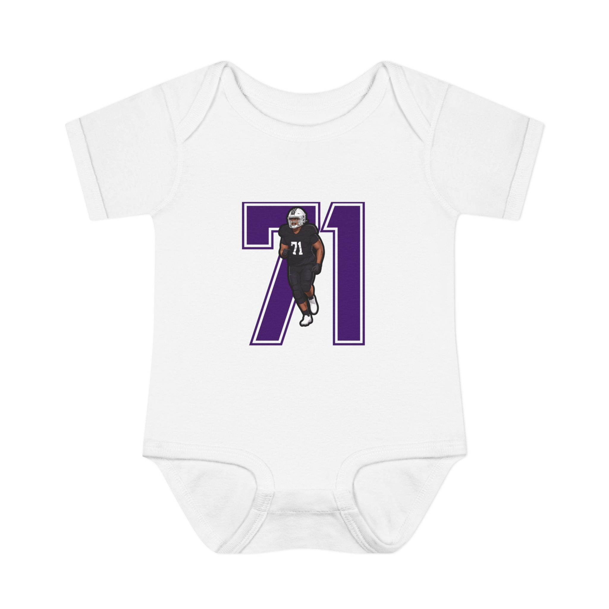 Baby Onesie — character_number in White