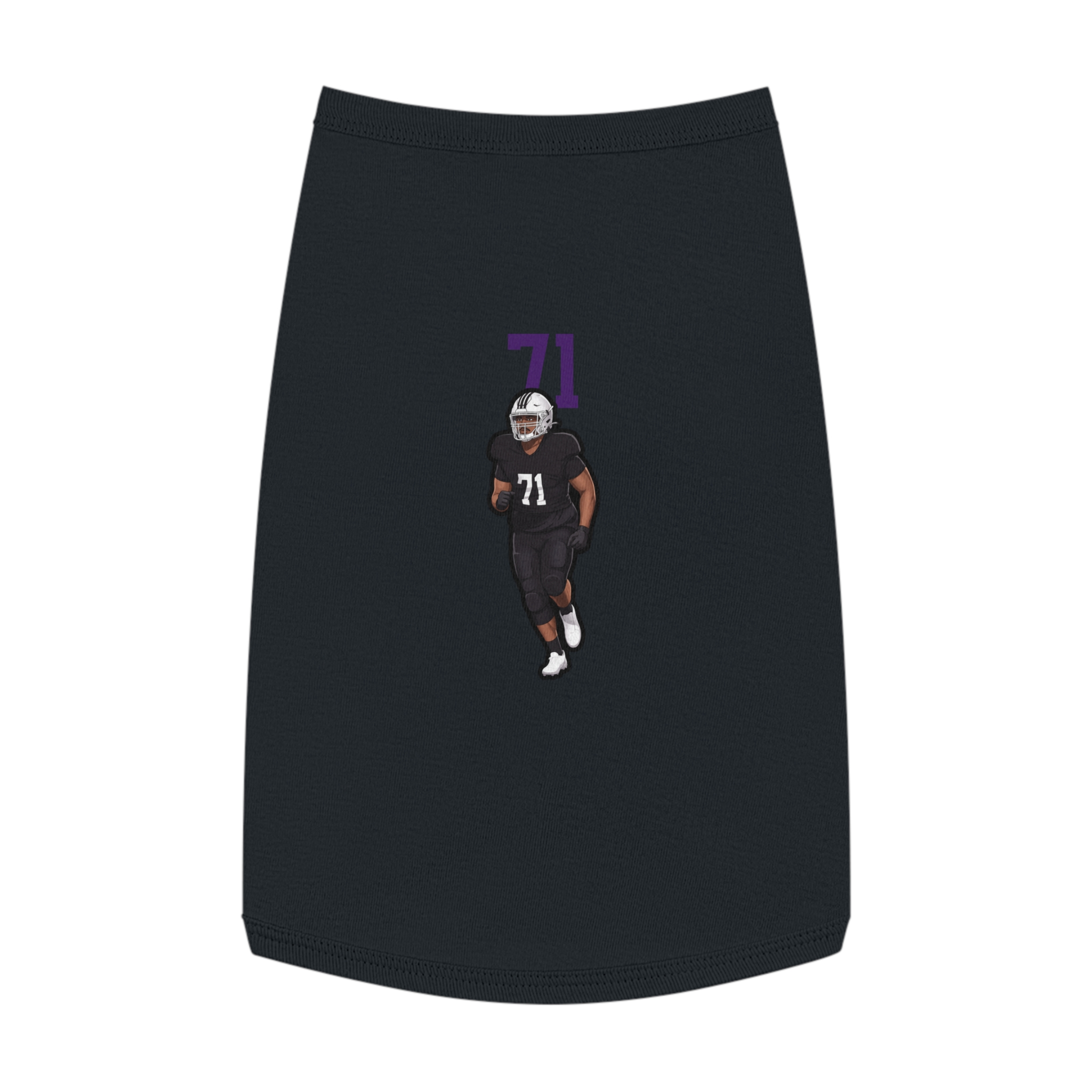 Pet Tank Top — character_number_top in Black