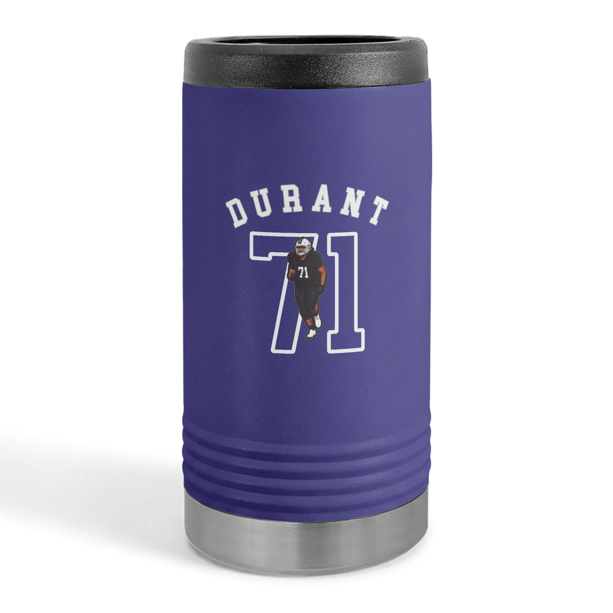 Slim Stainless Can Cooler — character_shirsey_arch in Purple