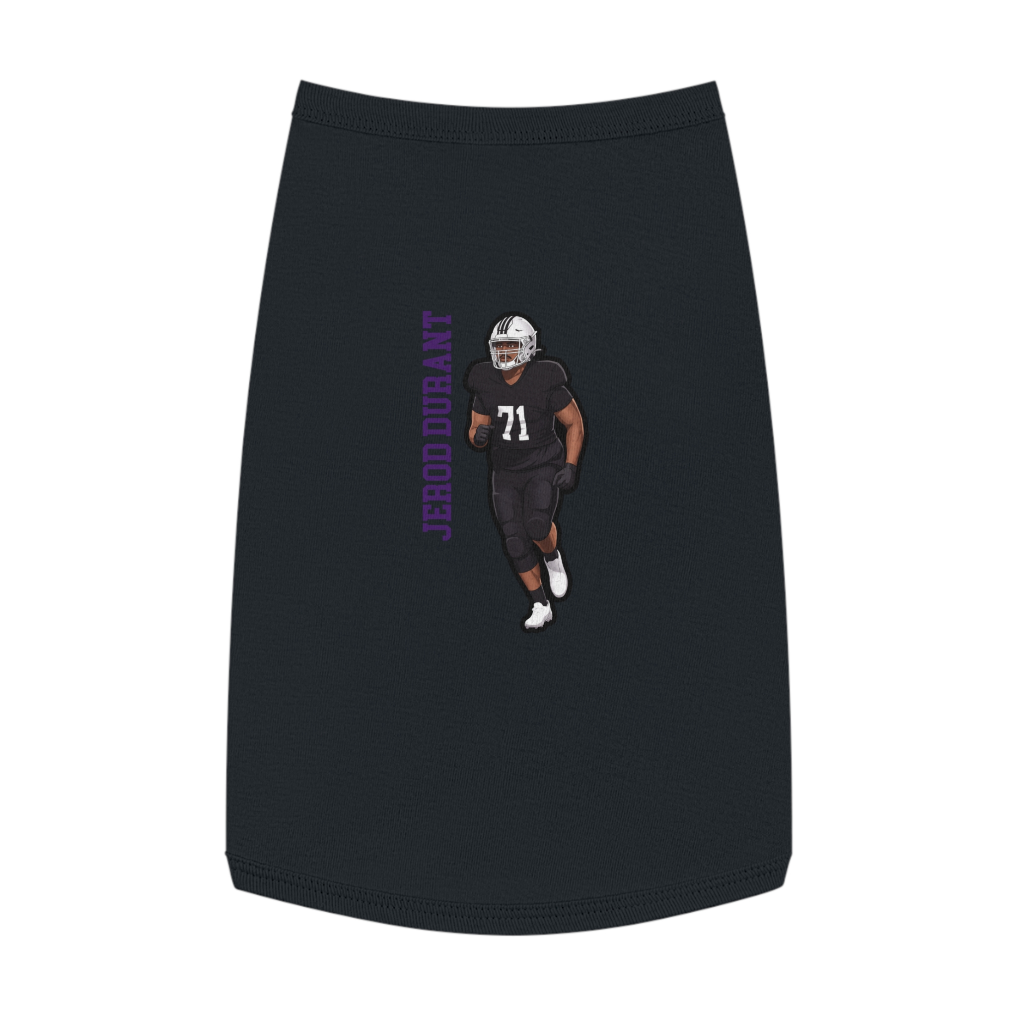 Pet Tank Top — character_name_vertical in Black