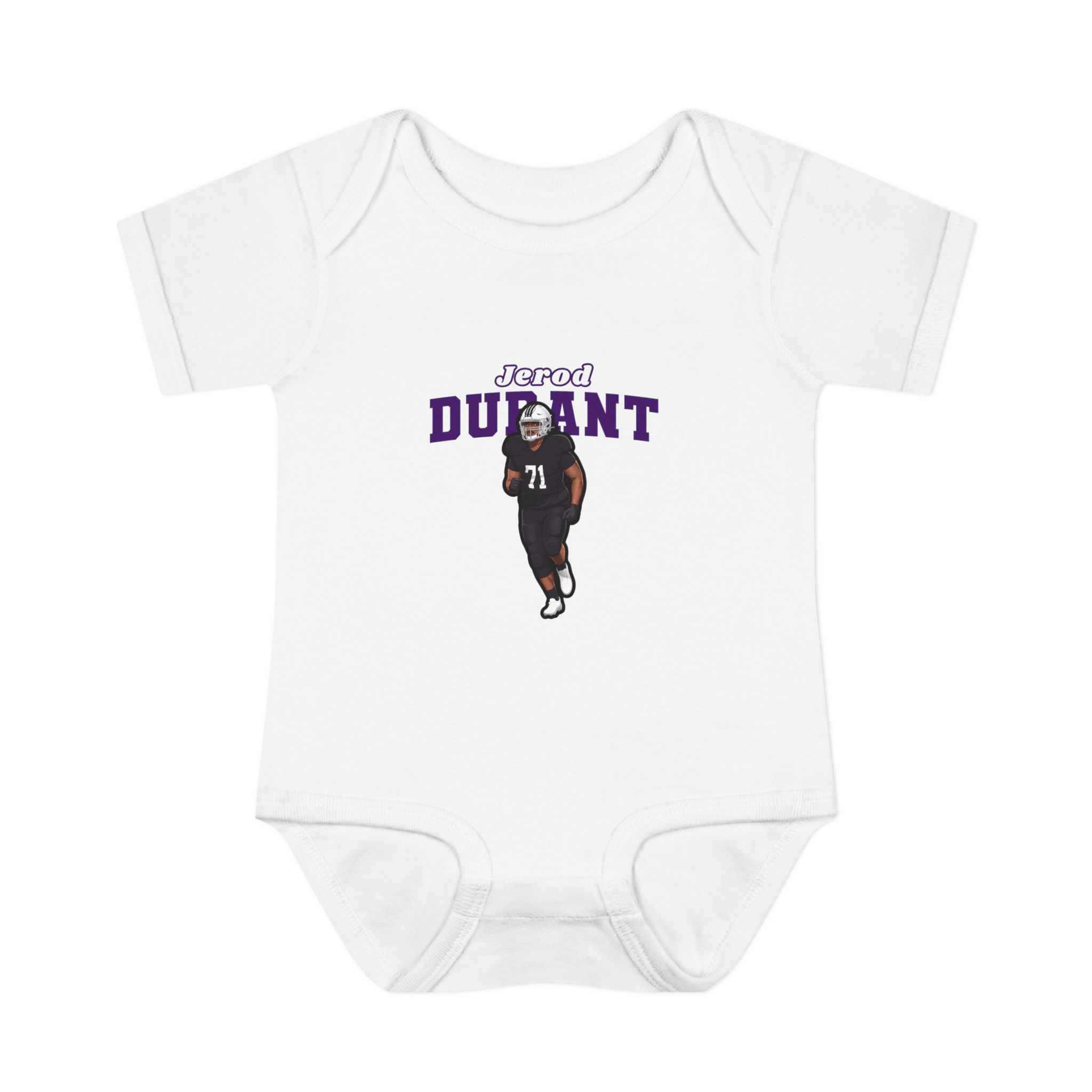 Baby Onesie — character_name_arch in White