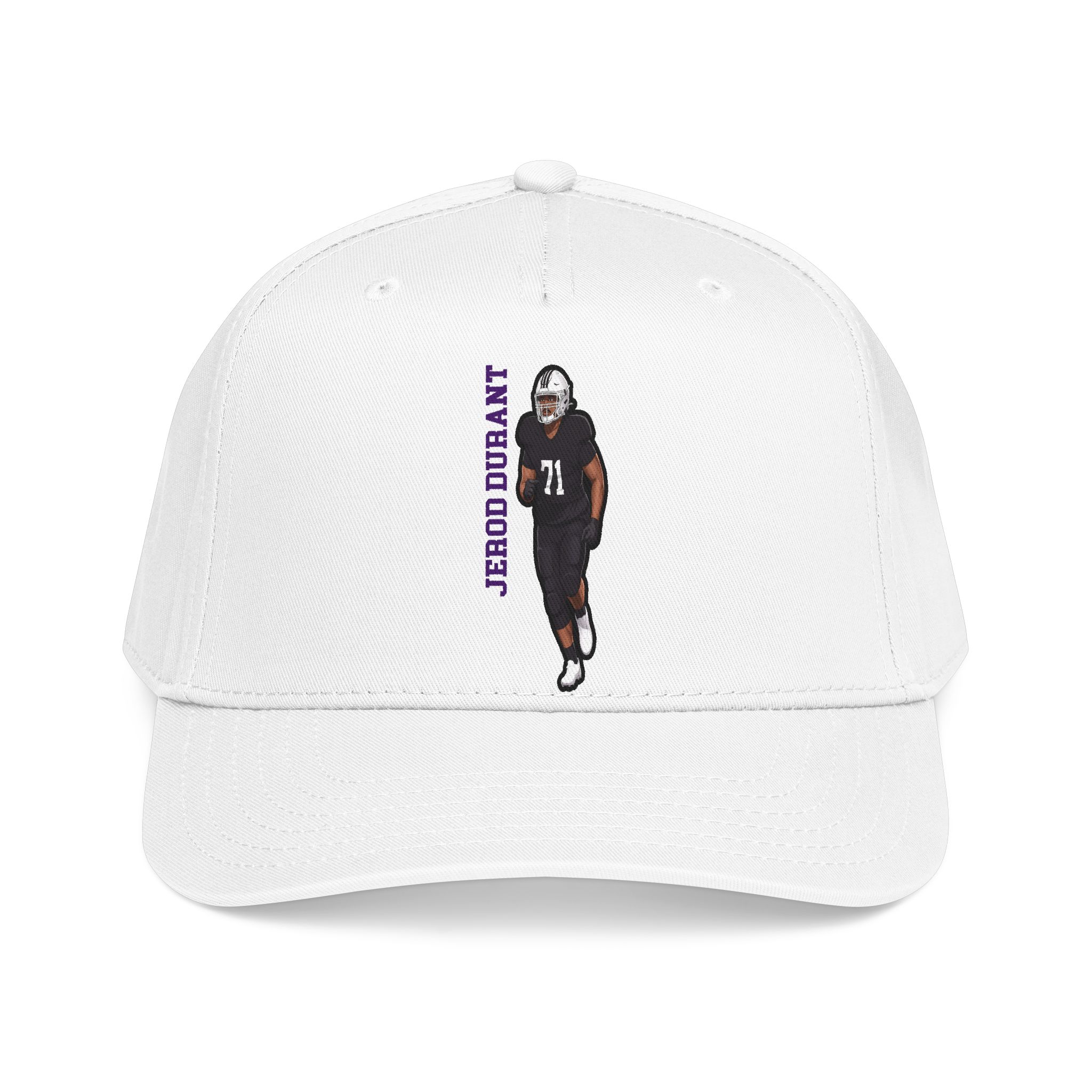 Baseball Cap — character_name_vertical in White