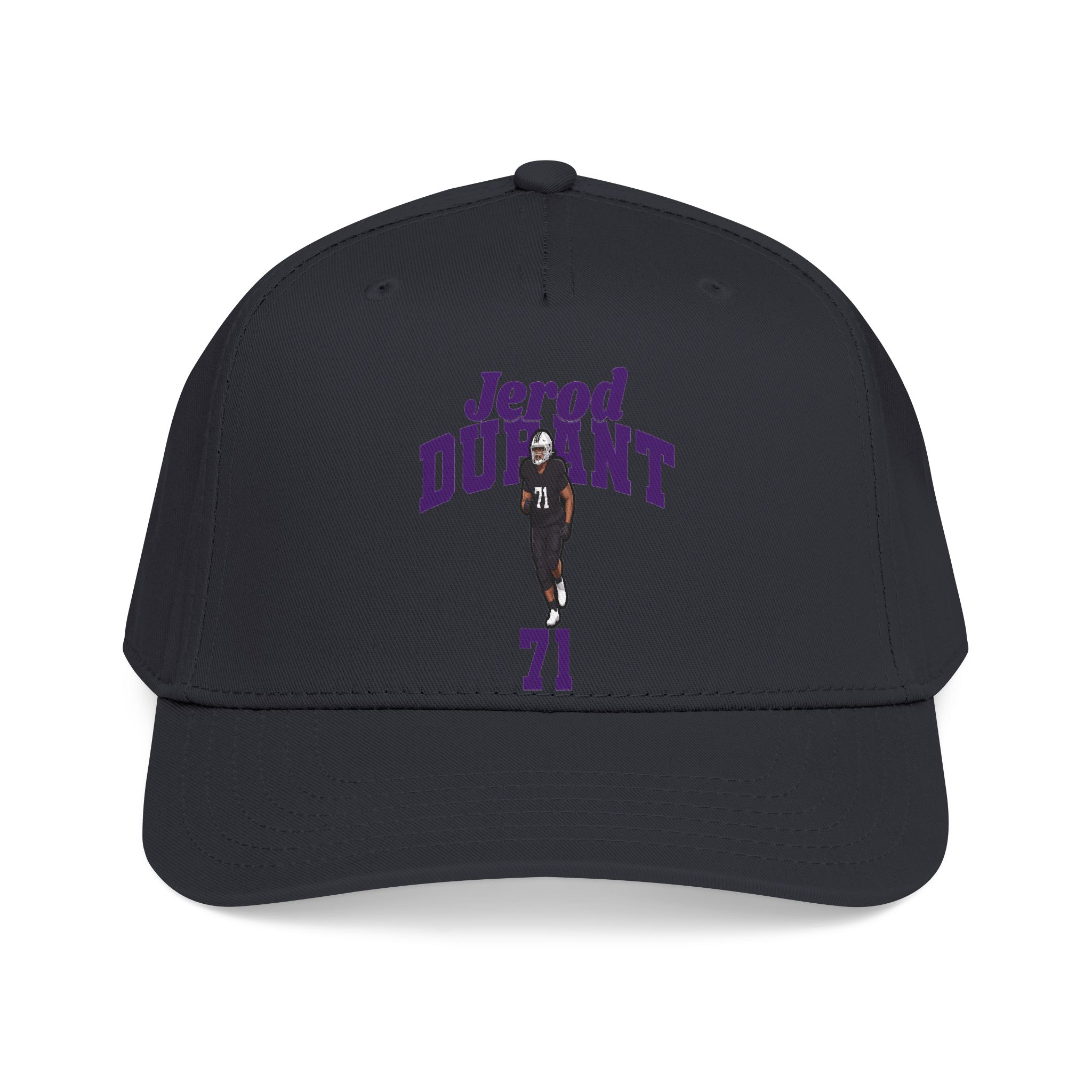 Baseball Cap — character_signature_arch in Black