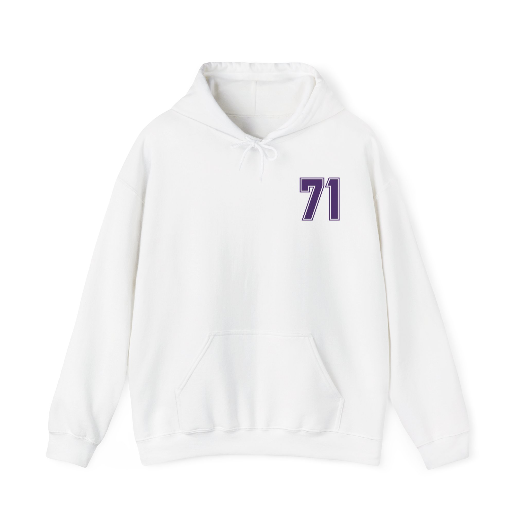 Hoodie — chest_back in White
