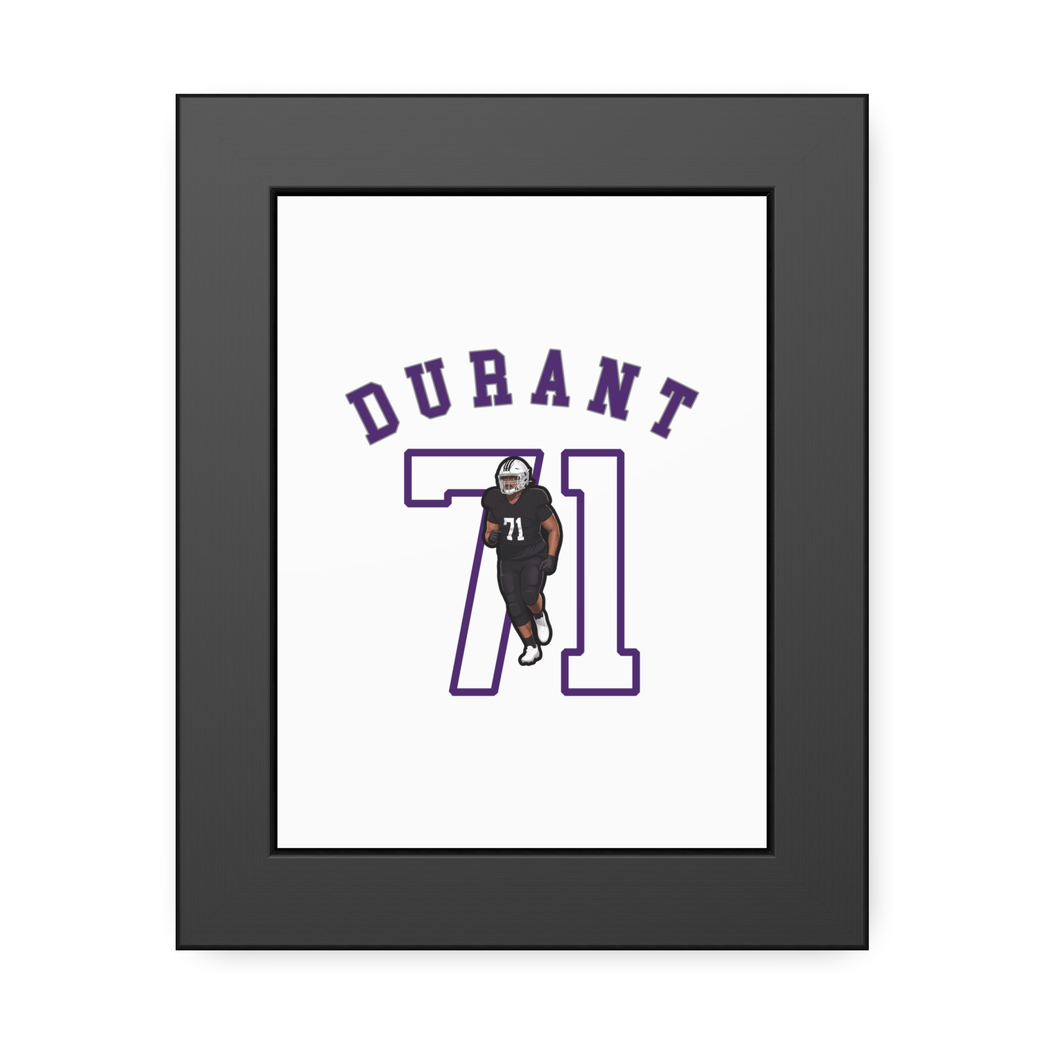 Framed Poster — character_shirsey_arch in Black