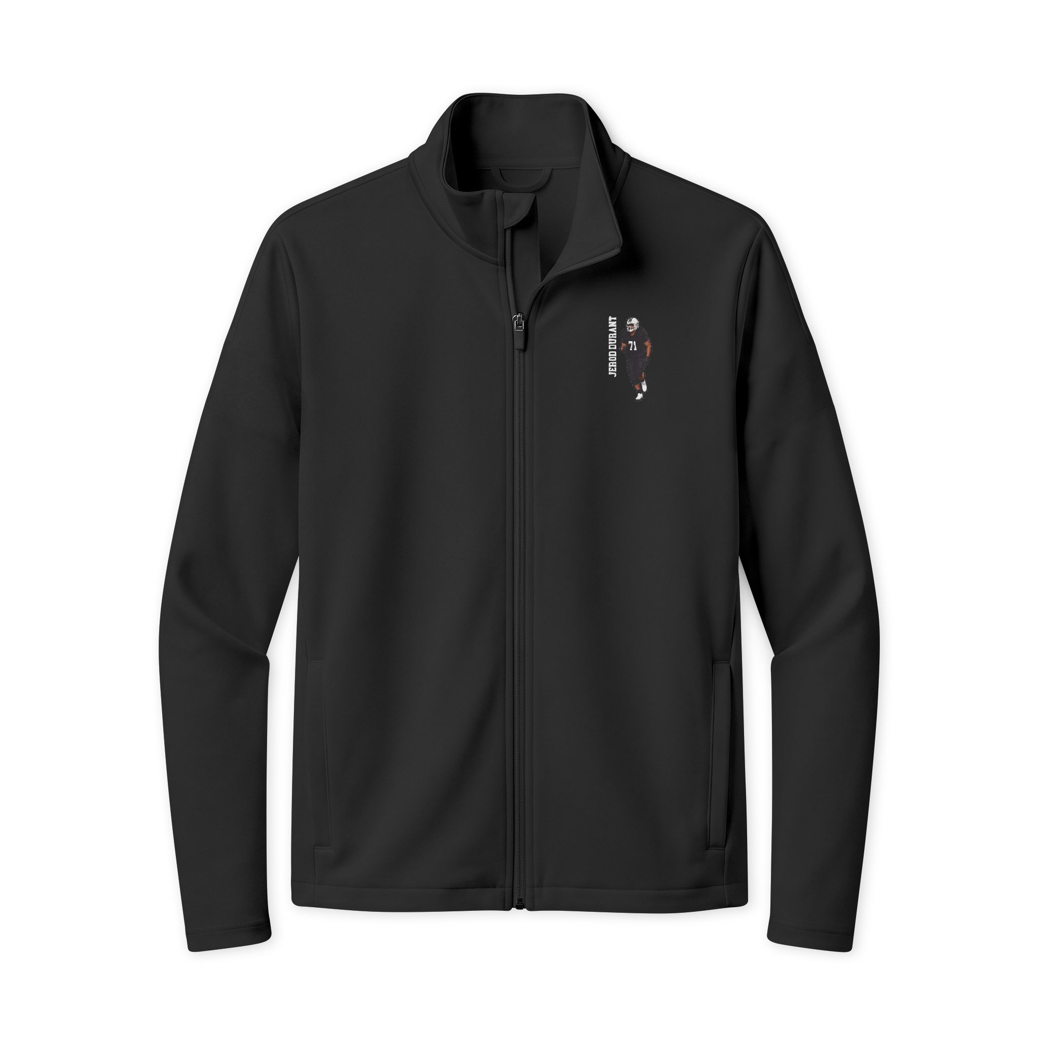 Travel Full-Zip Jacket — character_name_vertical in Black/ Black