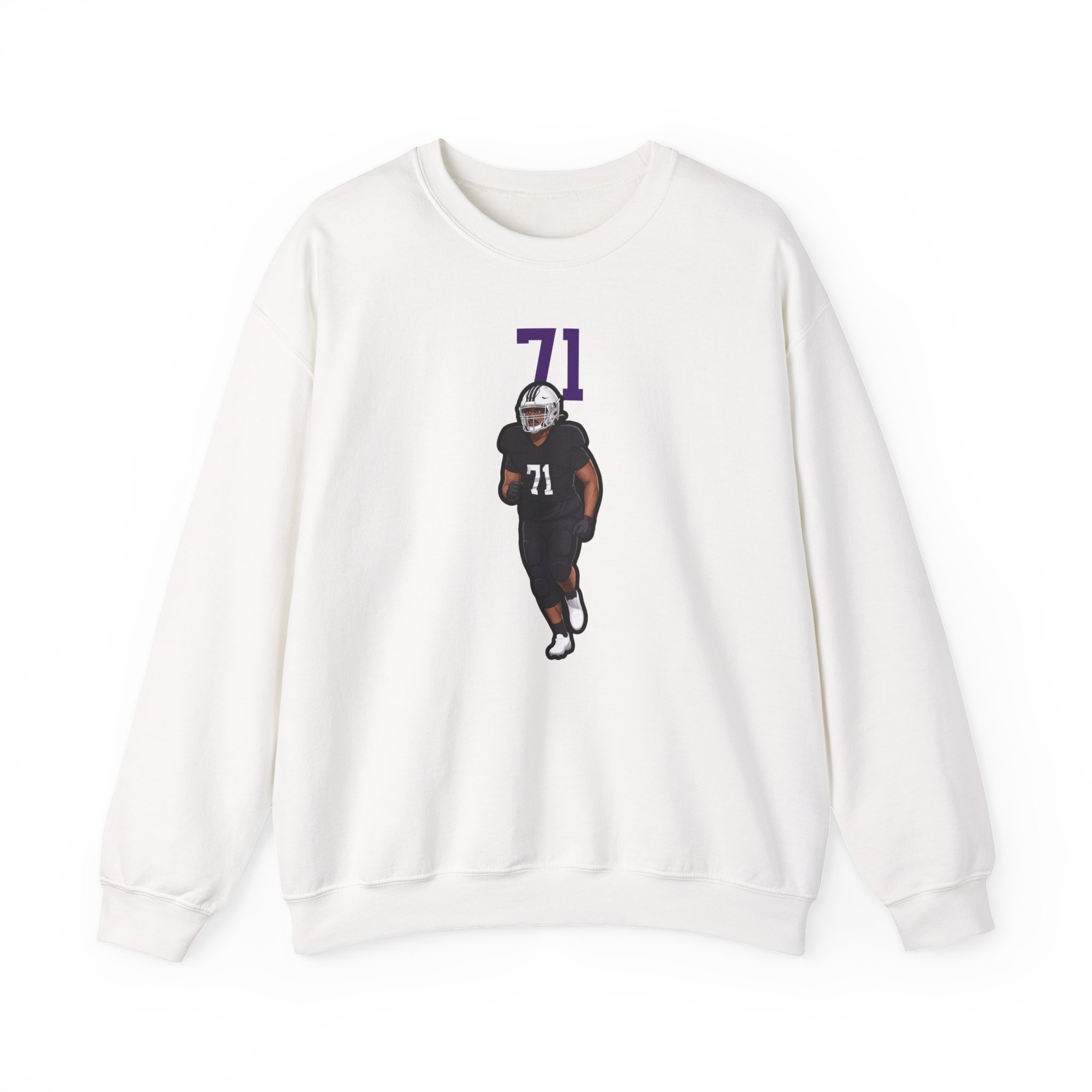 Crewneck Sweatshirt — character_number_top in White