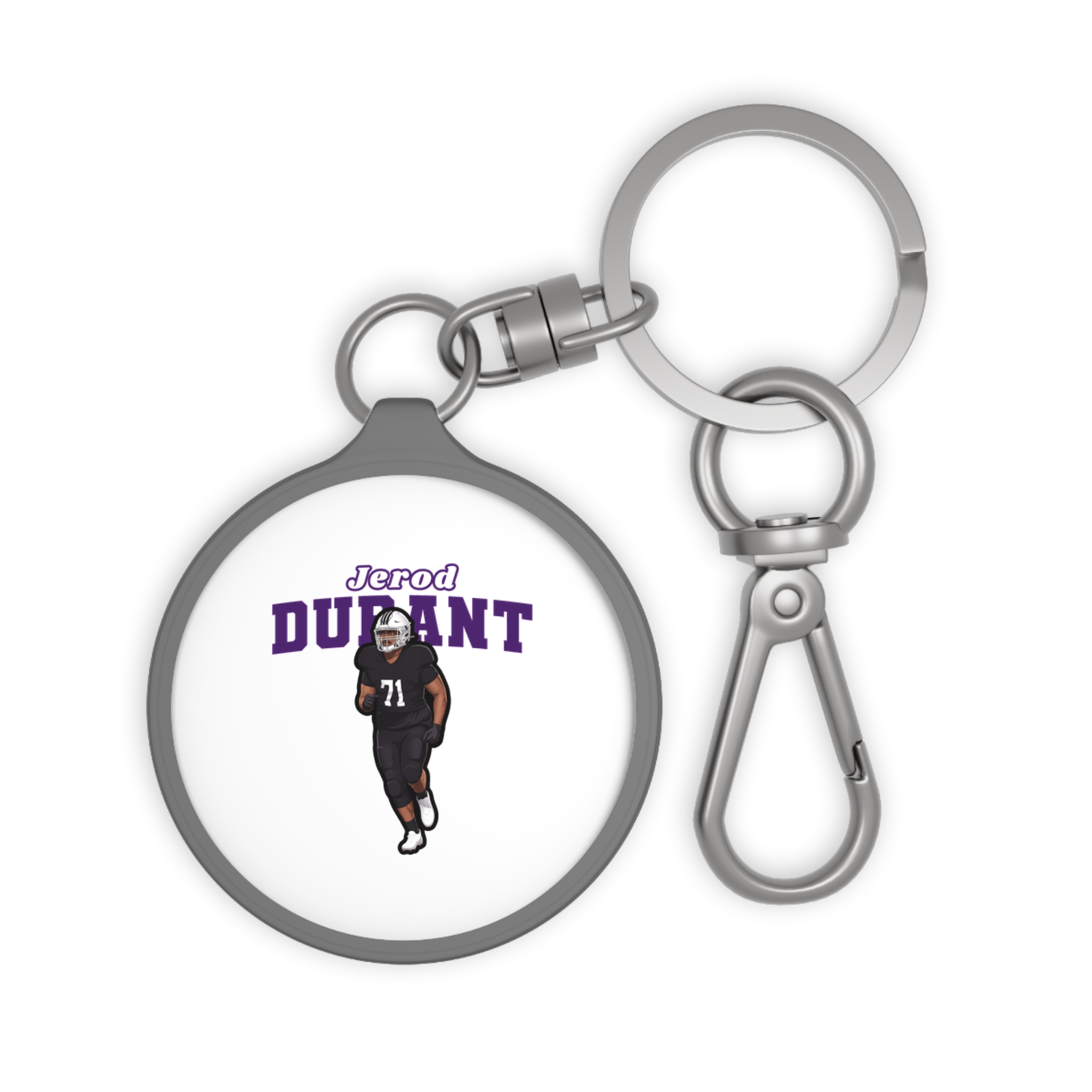 Keychain — character_name_arch in Grey