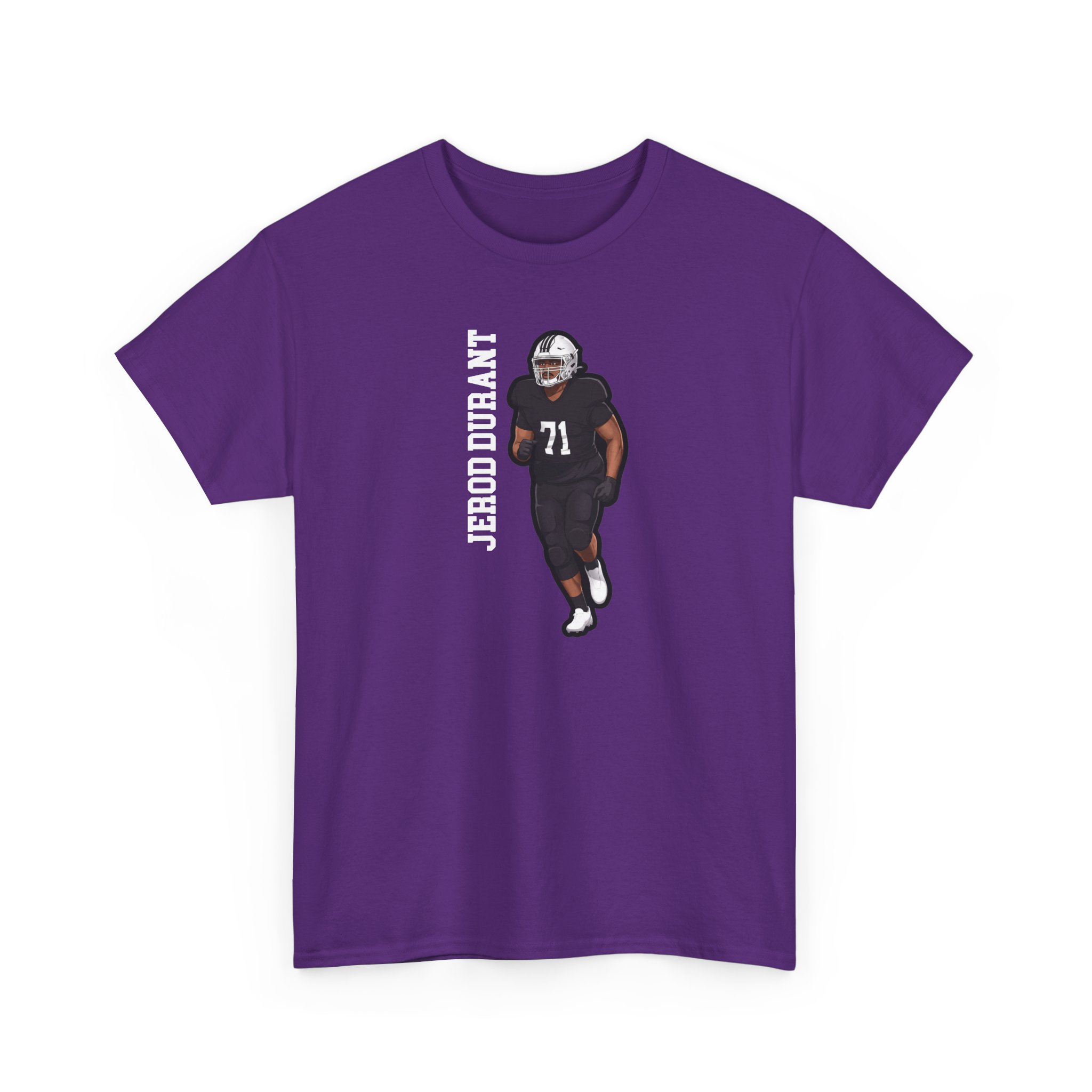 Tee — character_name_vertical in Purple