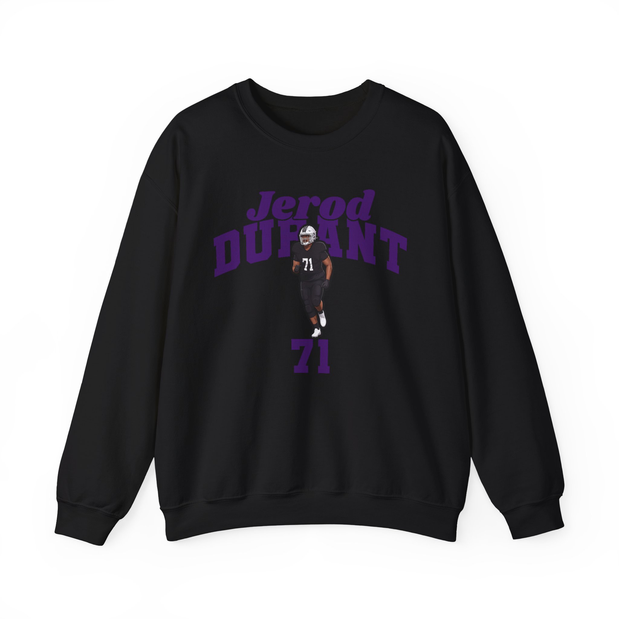 Crewneck Sweatshirt — character_signature_arch in Black