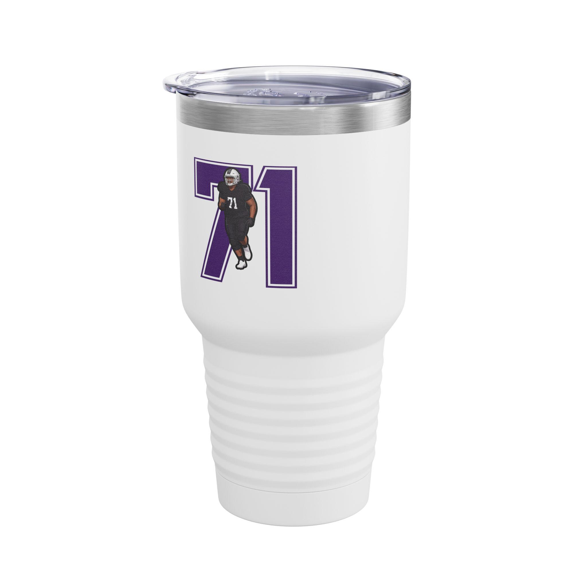 30oz Tumbler — character_number in White