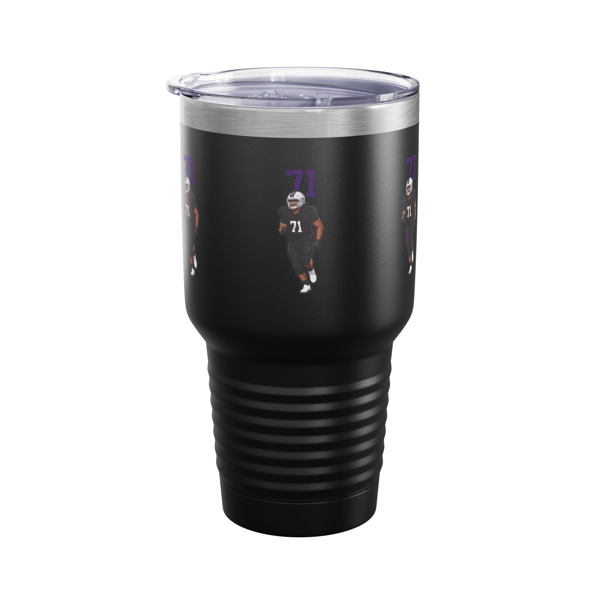 30oz Tumbler — character_number_top in Black