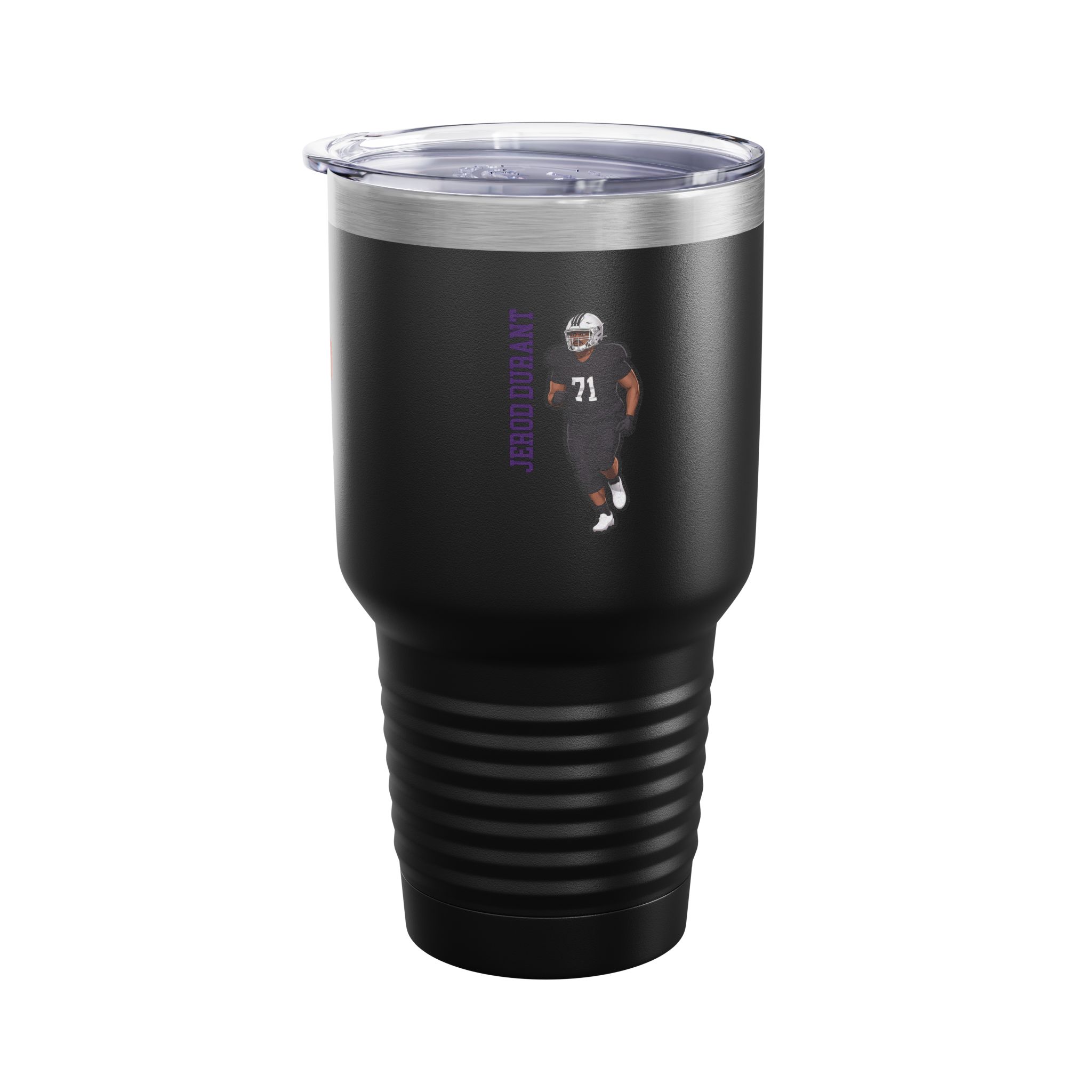 30oz Tumbler — character_name_vertical in Black