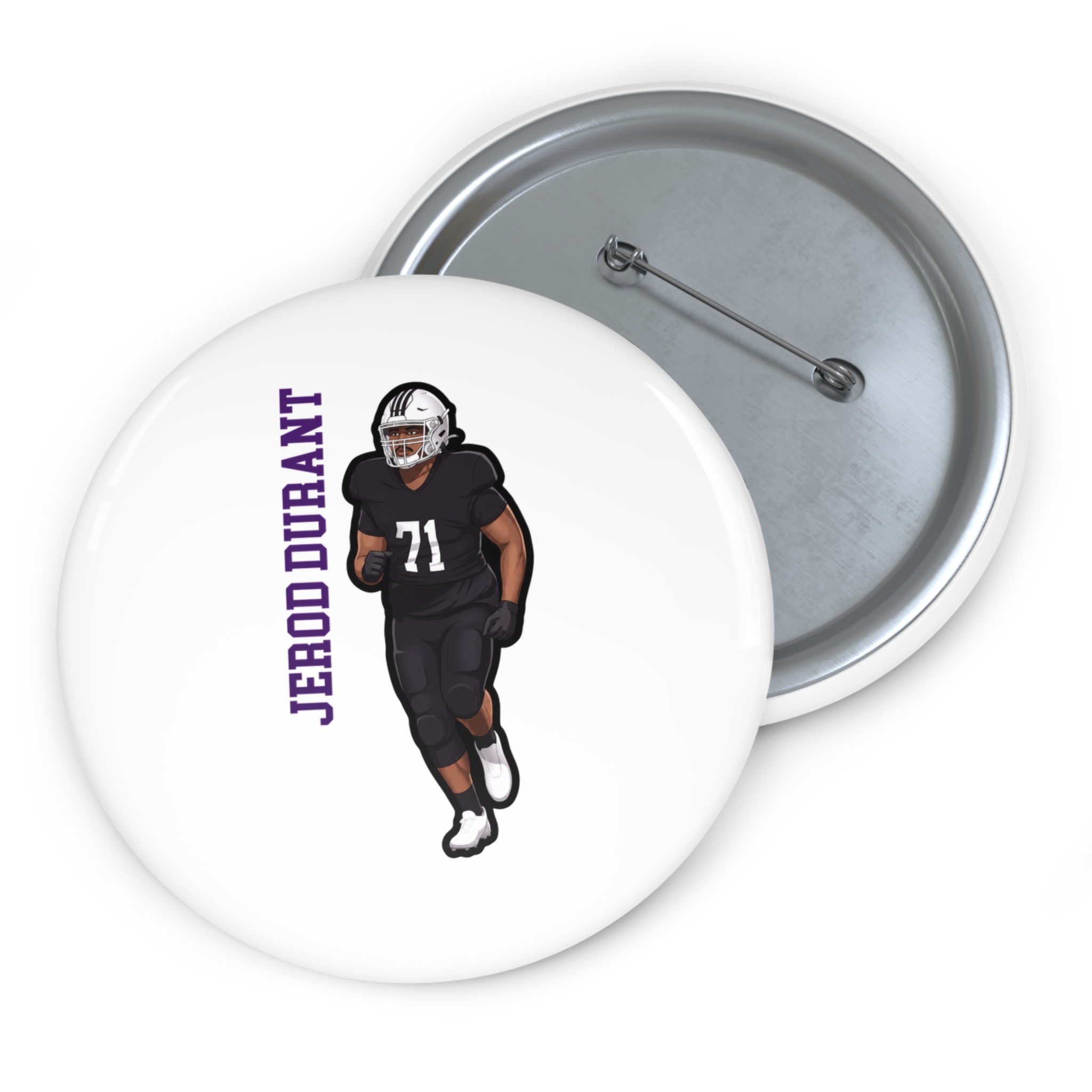 Game Day Pin — character_name_vertical in Classic