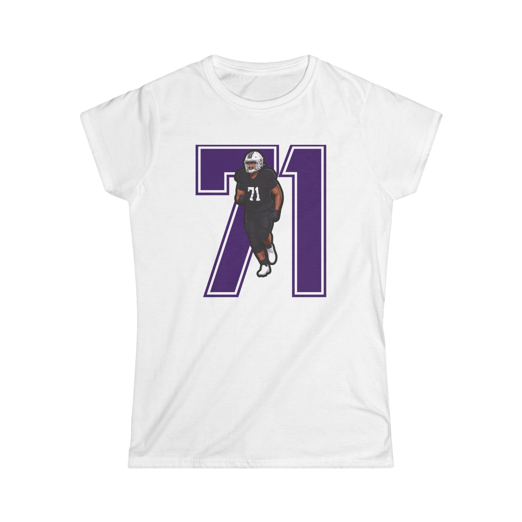 Women's Softstyle Tee — character_number in White