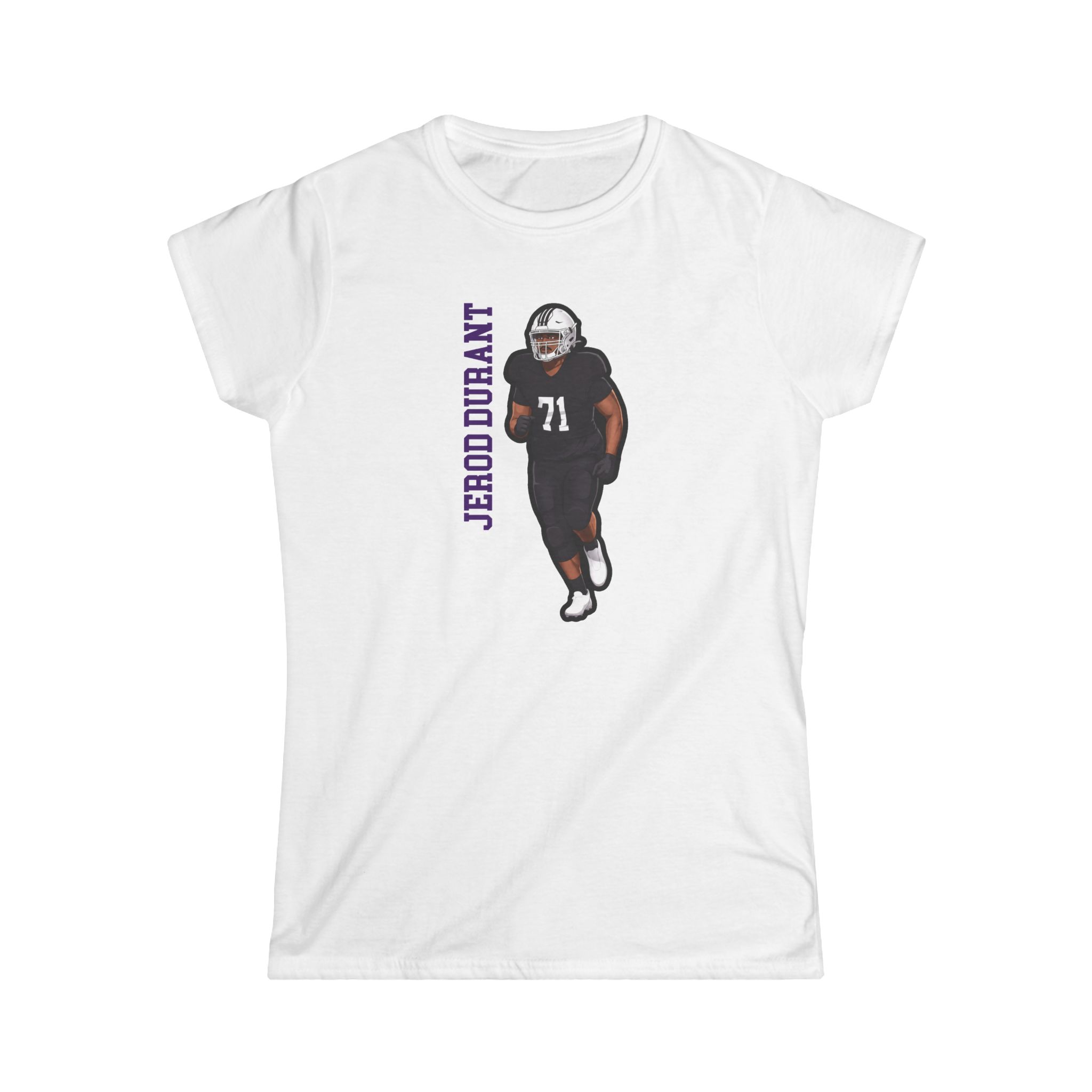 Women's Softstyle Tee — character_name_vertical in White
