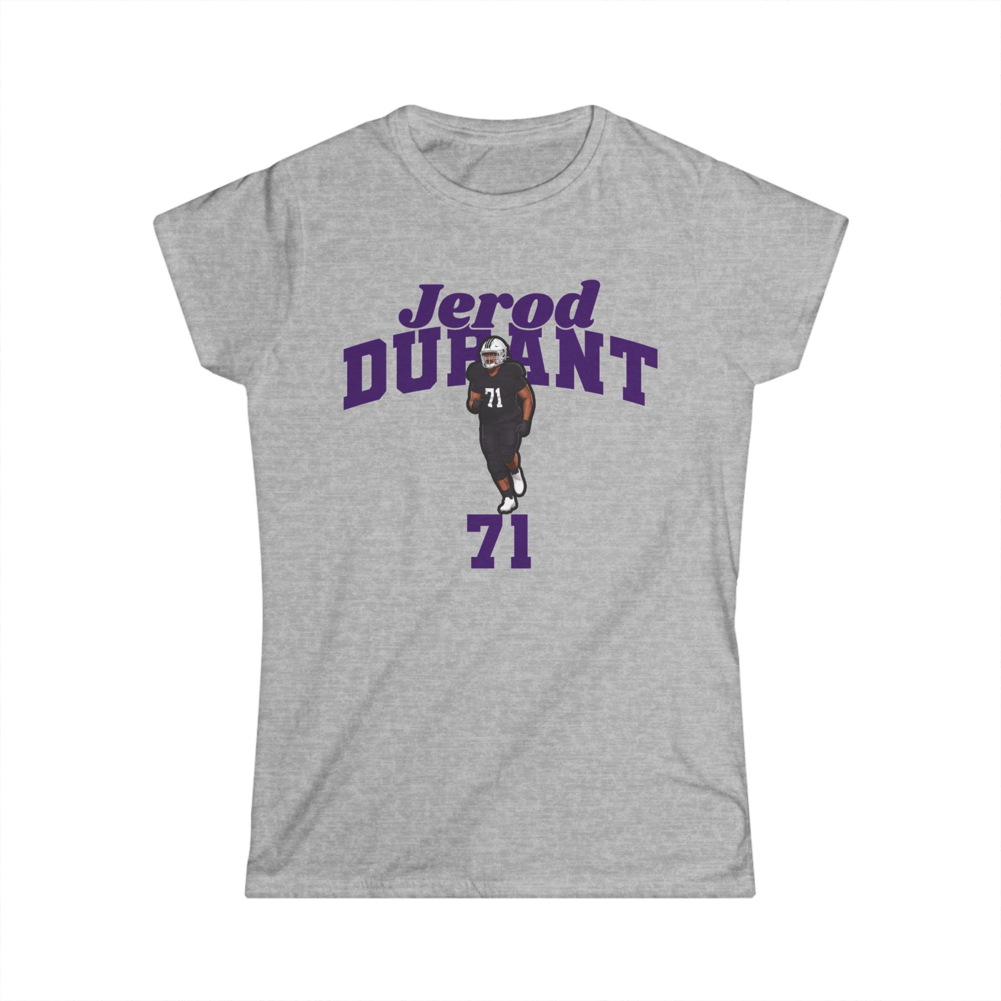 Women's Softstyle Tee — character_signature_arch in Grey