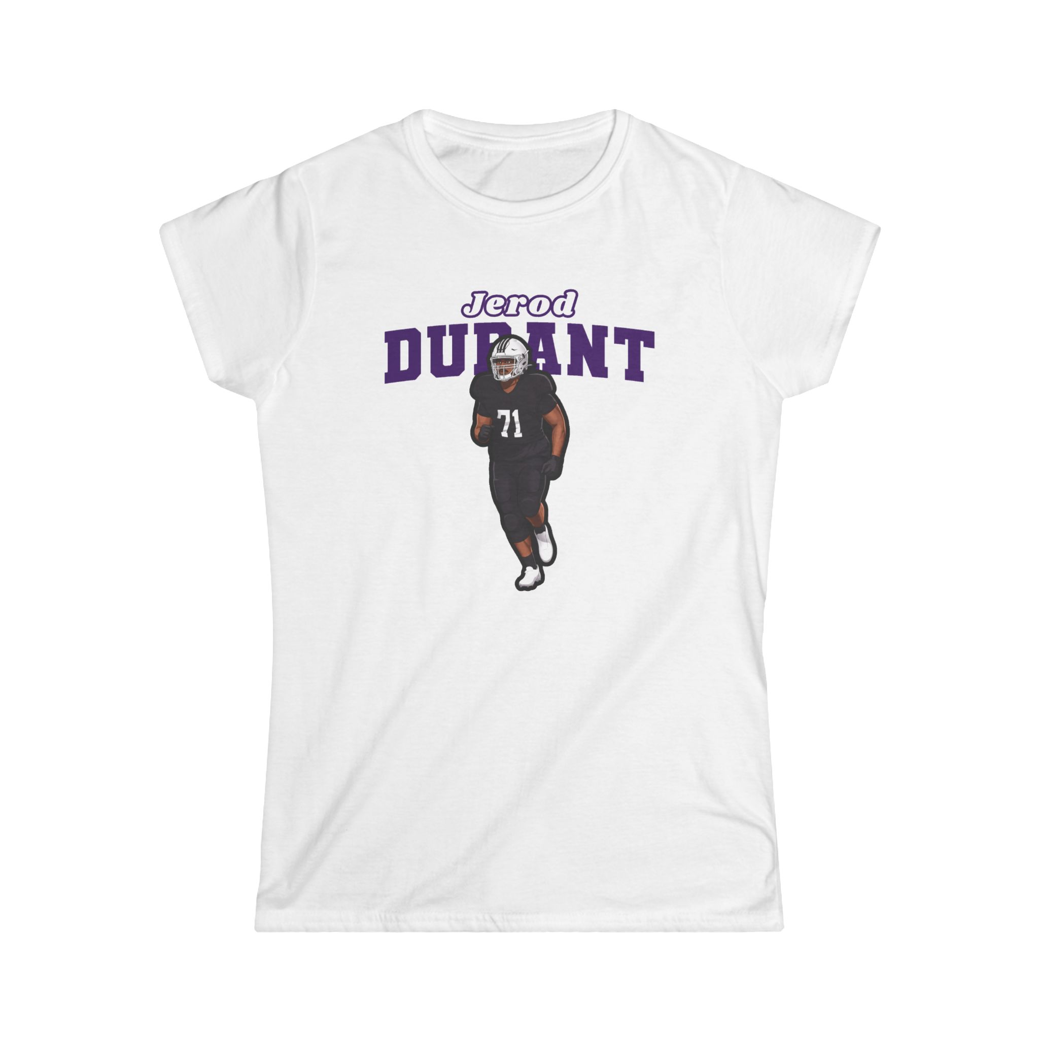 Women's Softstyle Tee — character_name_arch in White