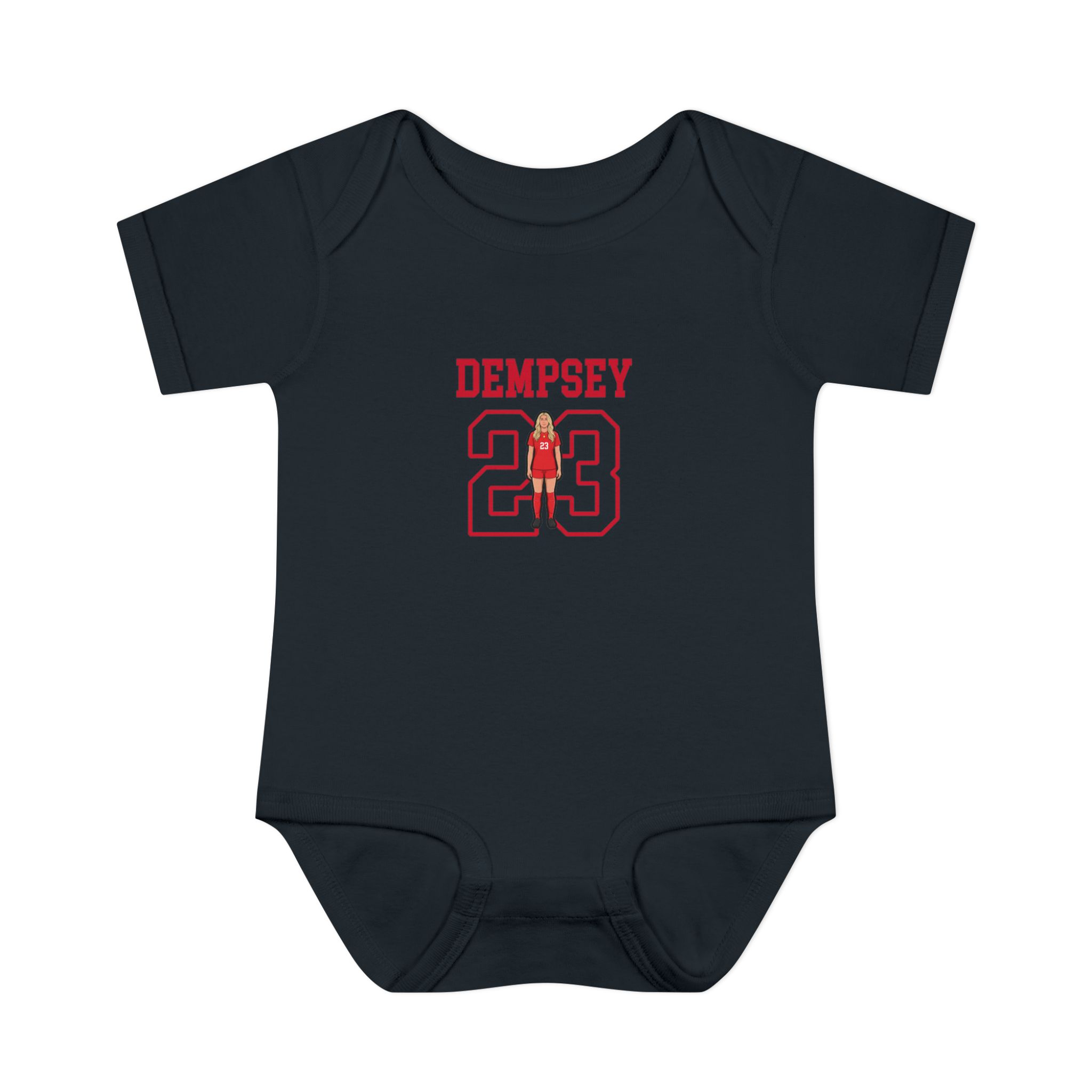 Baby Onesie — character_shirsey in Black