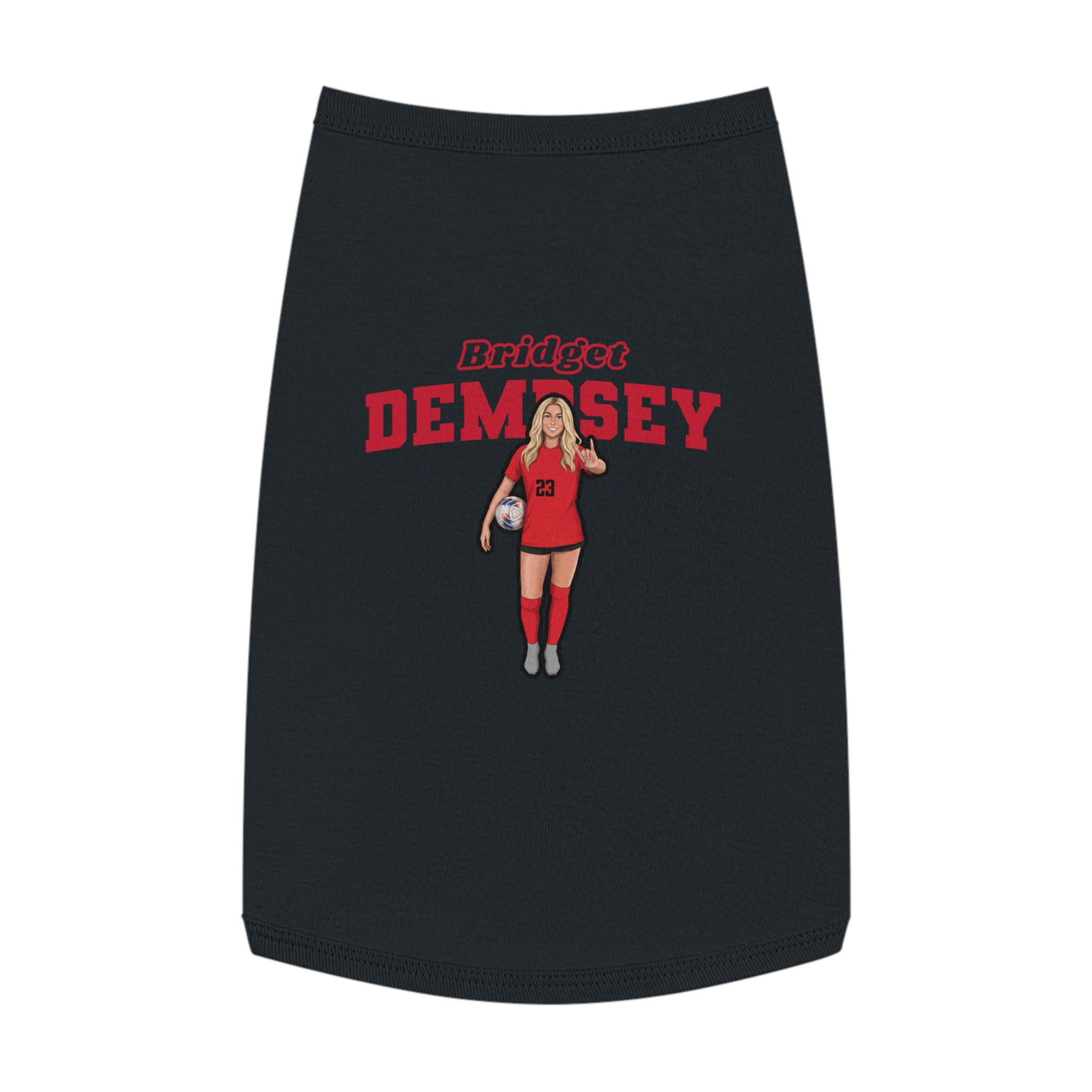 Pet Tank Top — character_name_arch in White