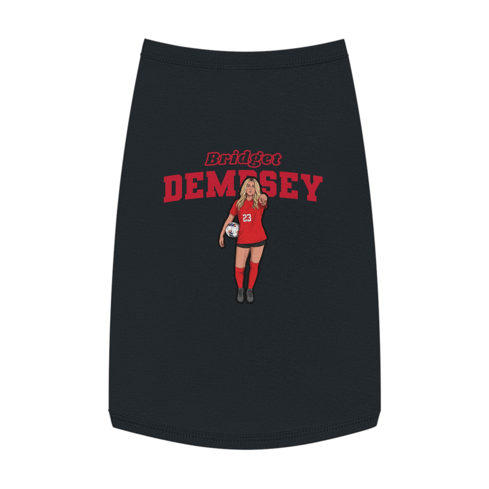 Pet Tank Top — character_name_arch in Black
