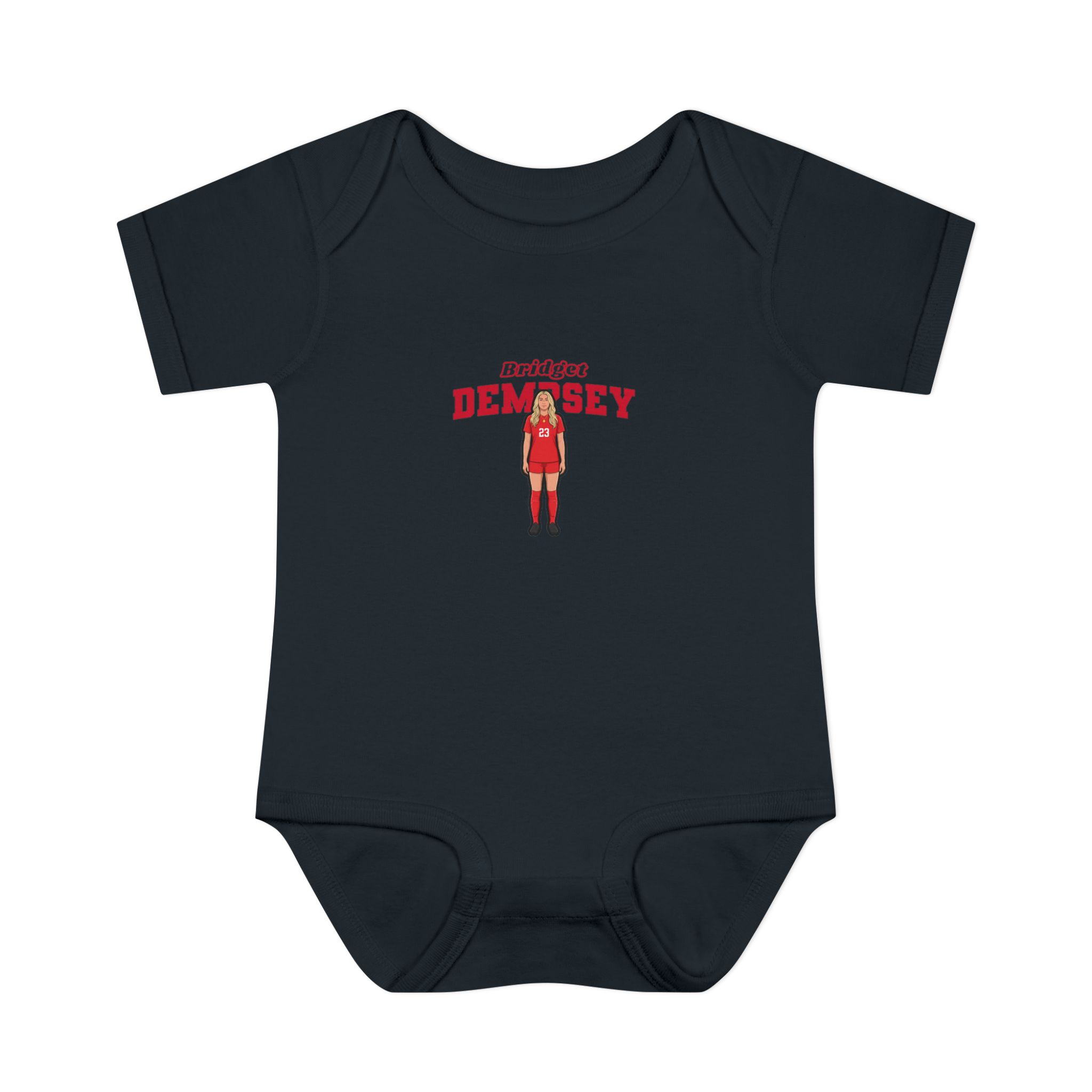 Baby Onesie — character_name_arch in Black