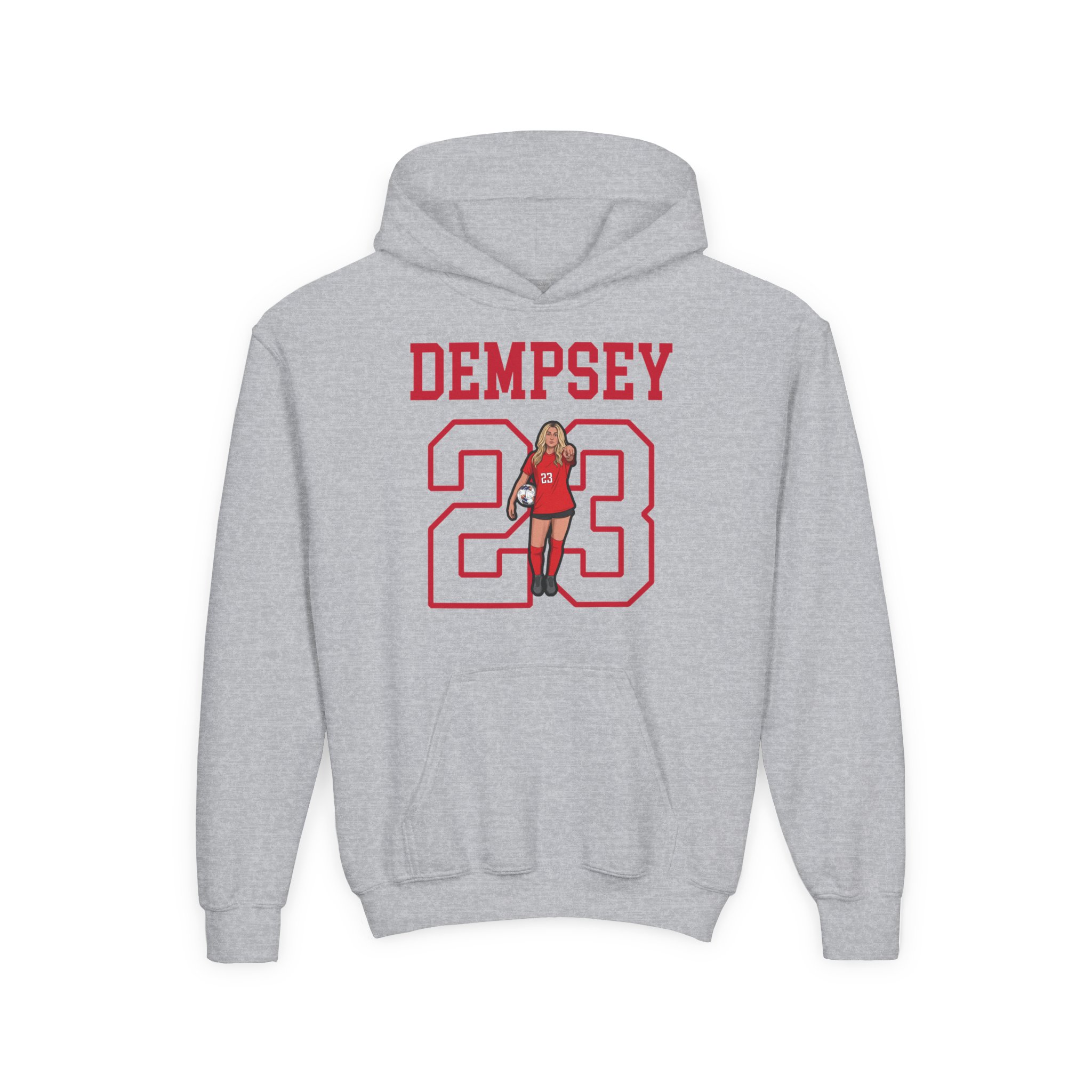 Youth Hoodie — character_shirsey in Grey