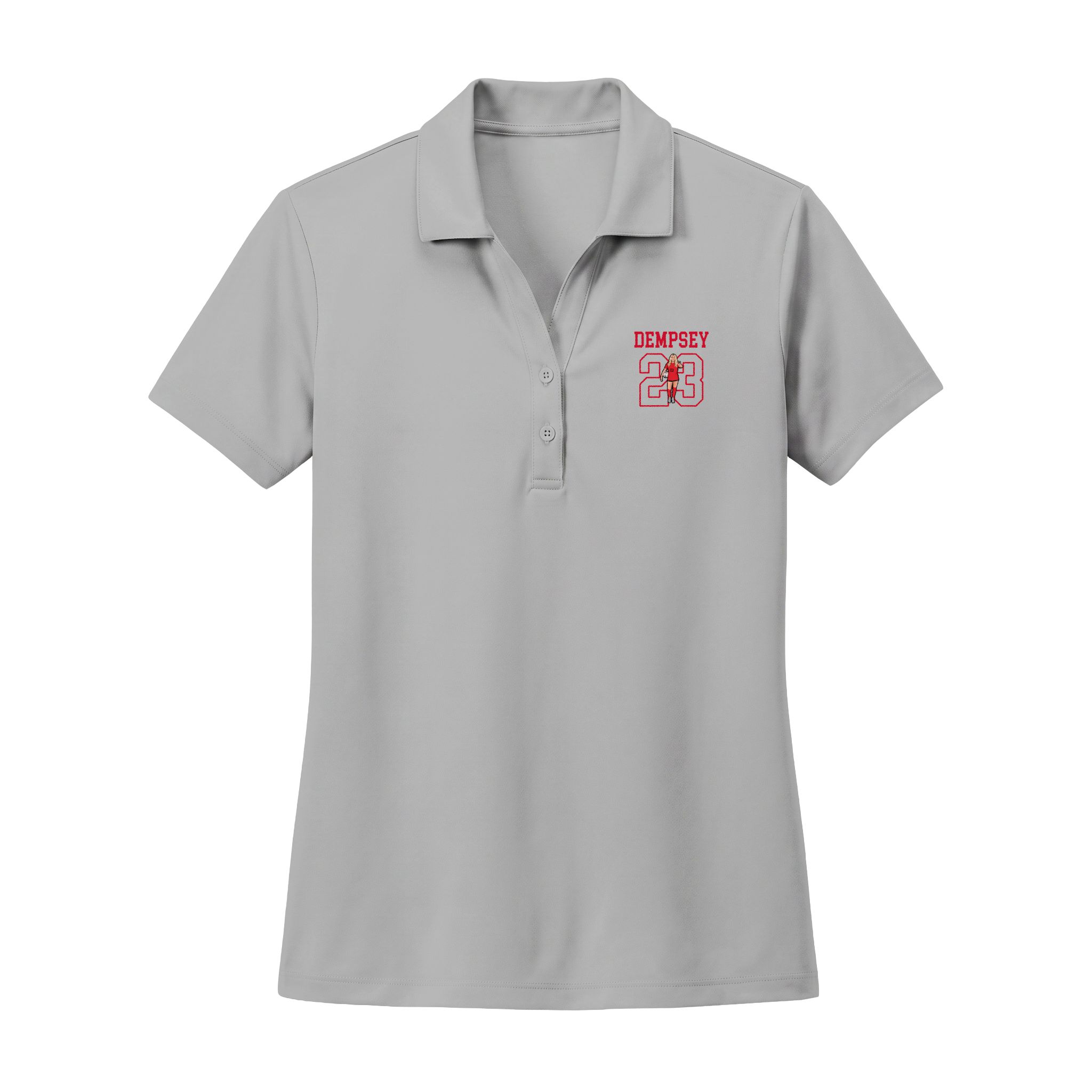 Women's Polo — character_shirsey in Silver