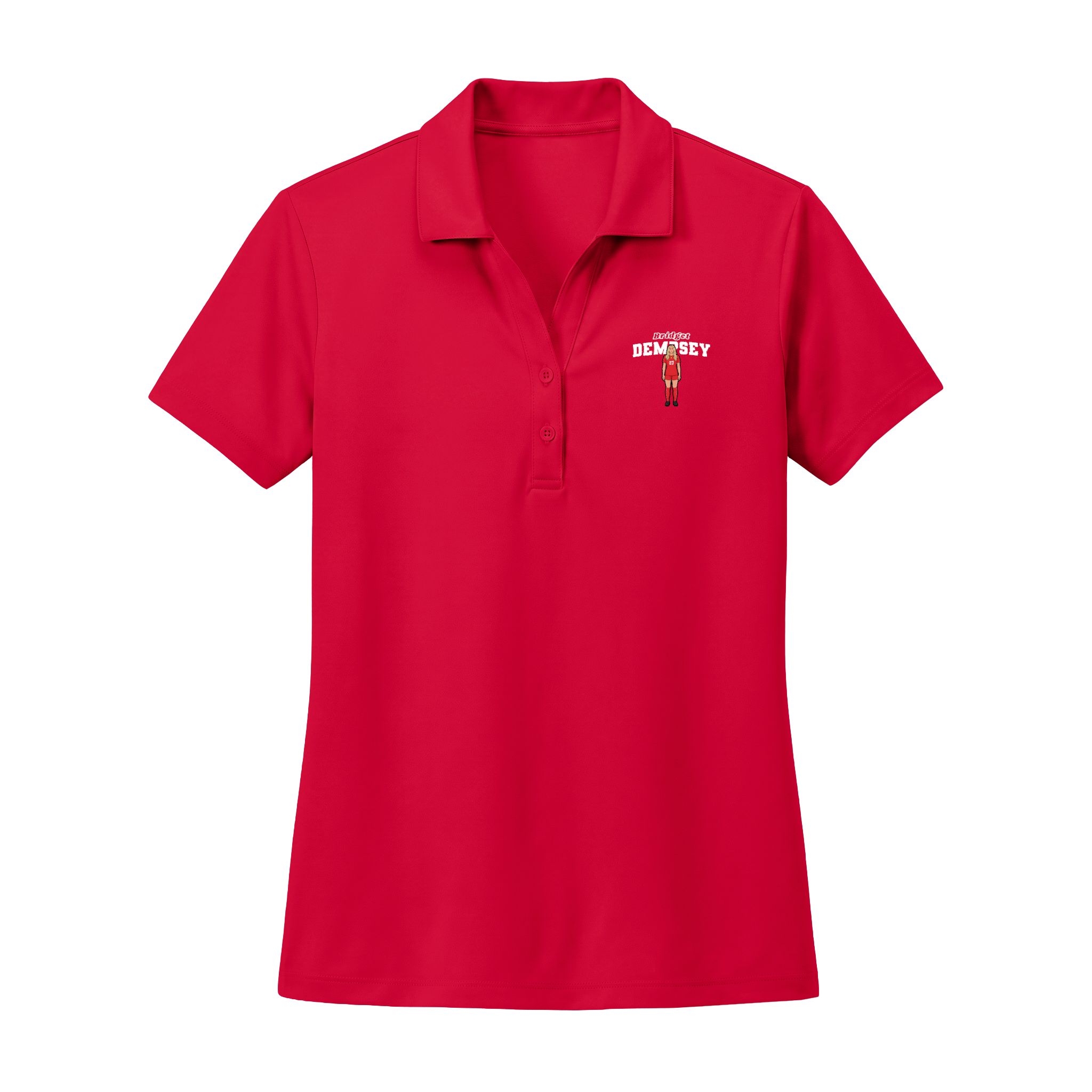 Women's Polo — character_name_arch in Red