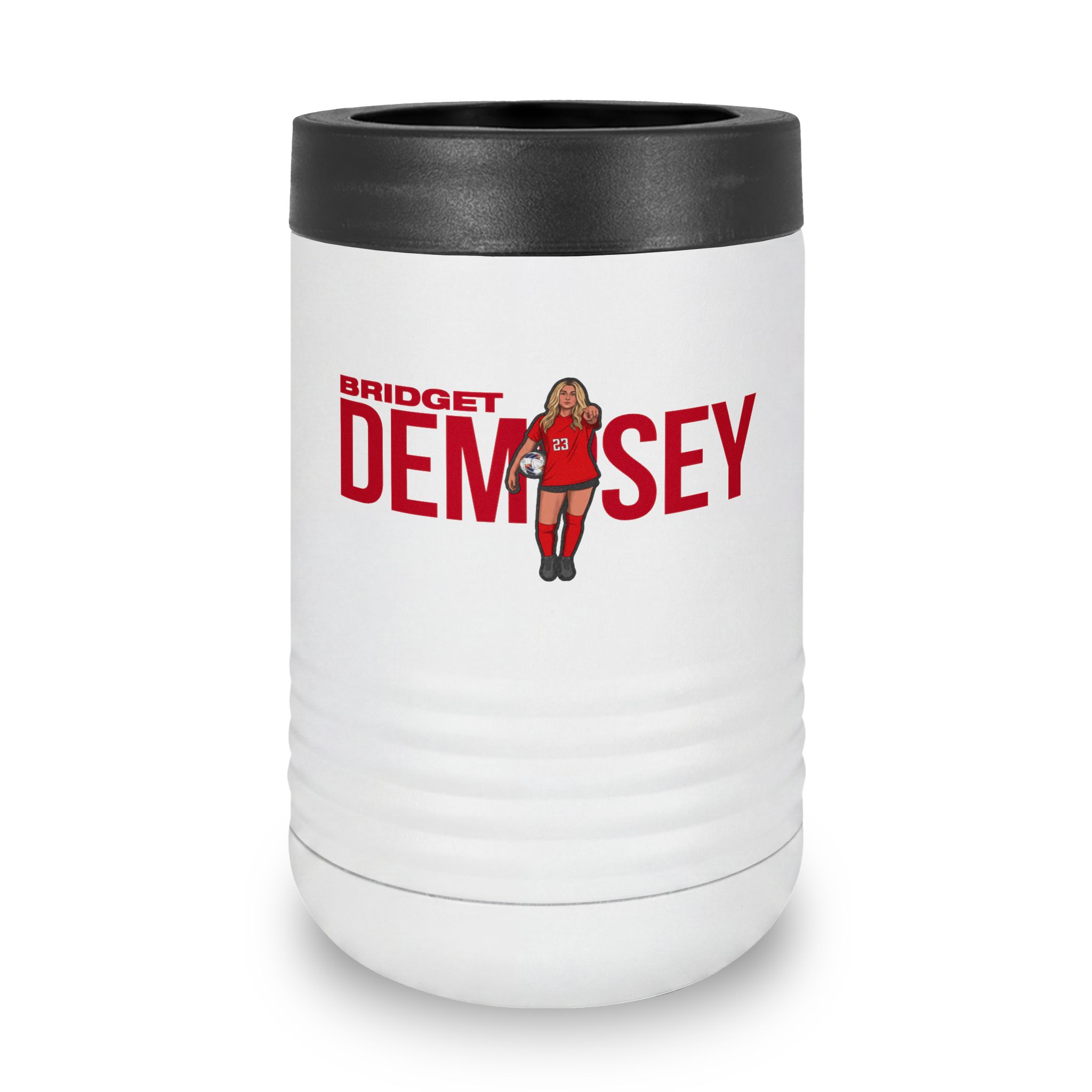 Stainless Can Cooler — character_player_name in White