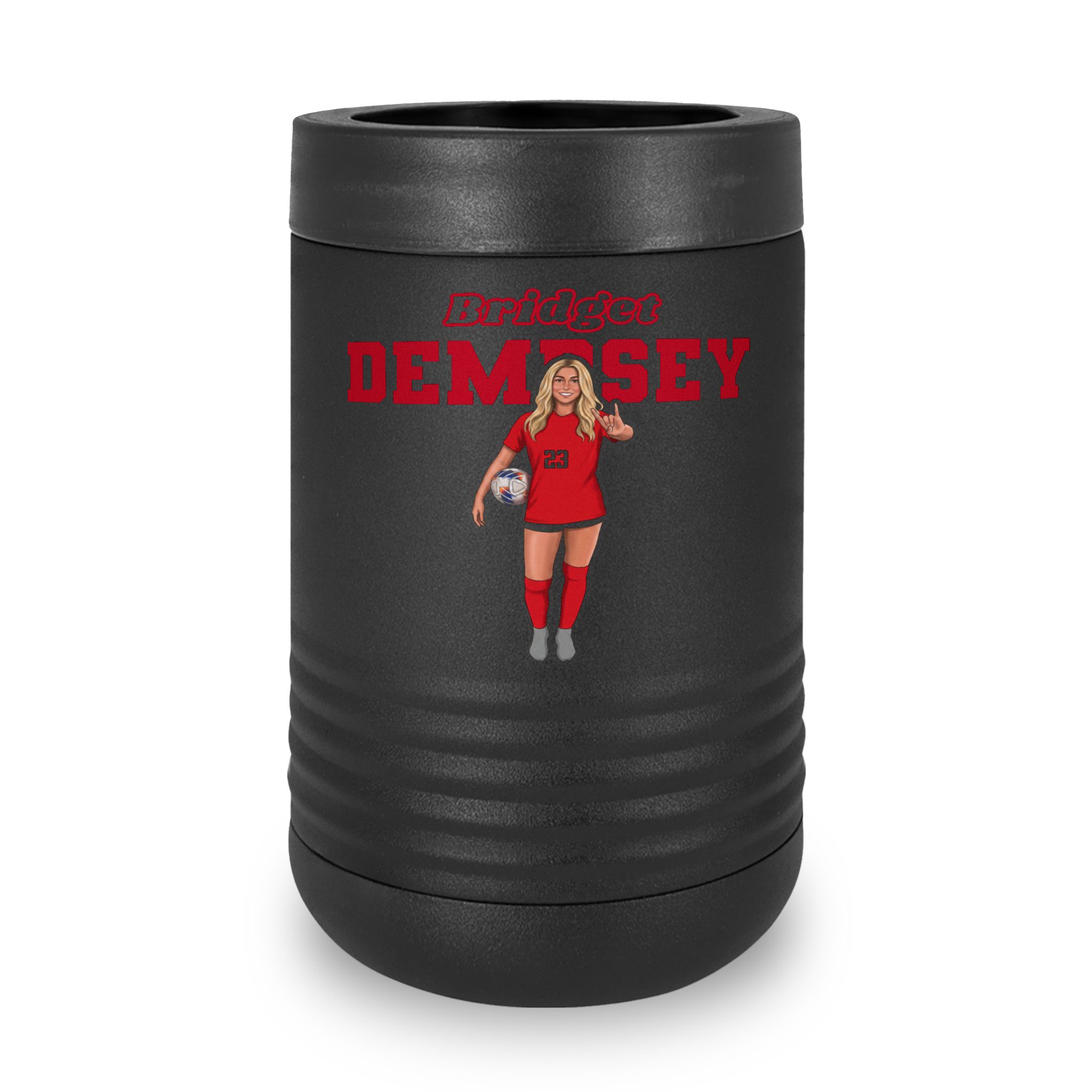 Stainless Can Cooler — character_name_arch in Black