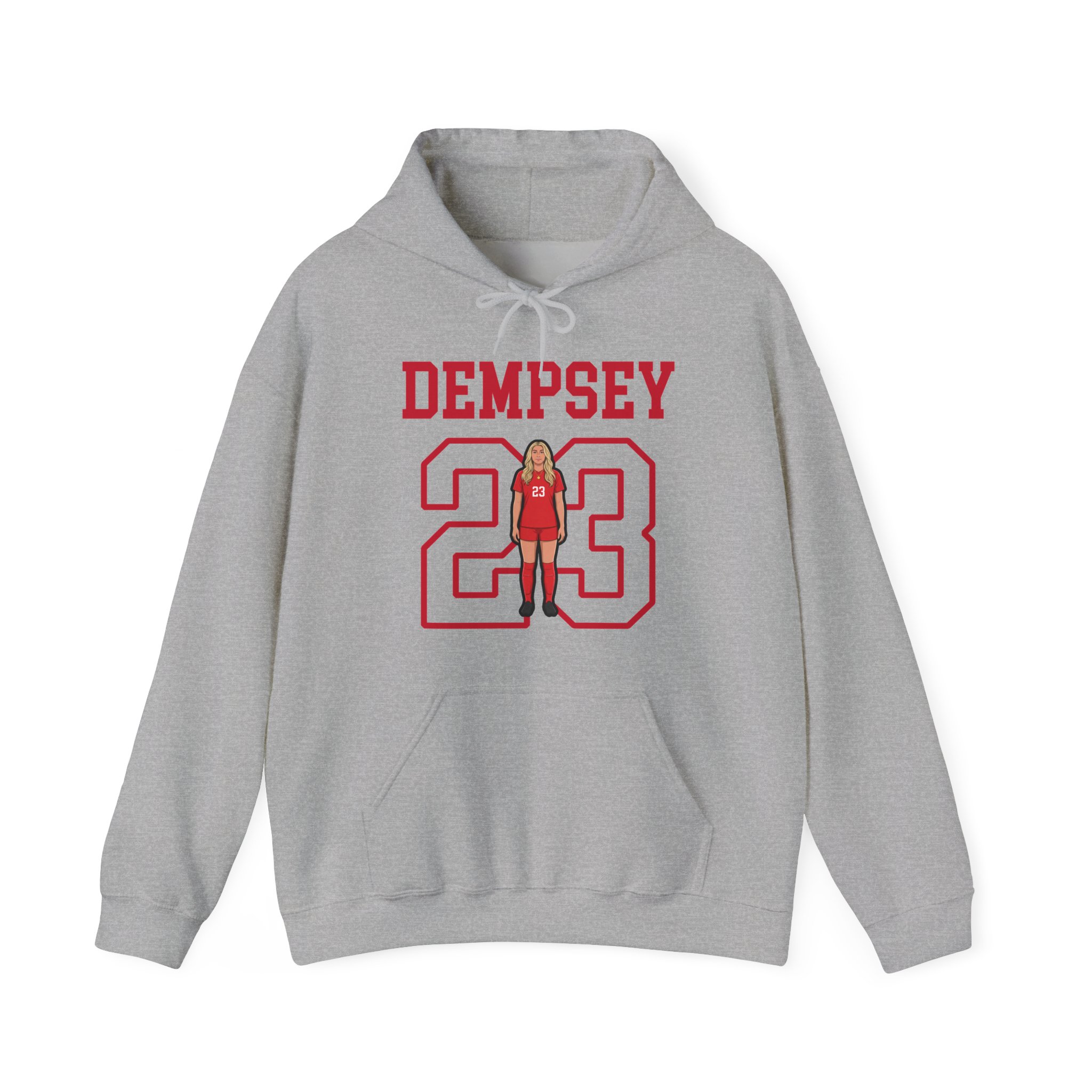 Hoodie — character_shirsey in Grey