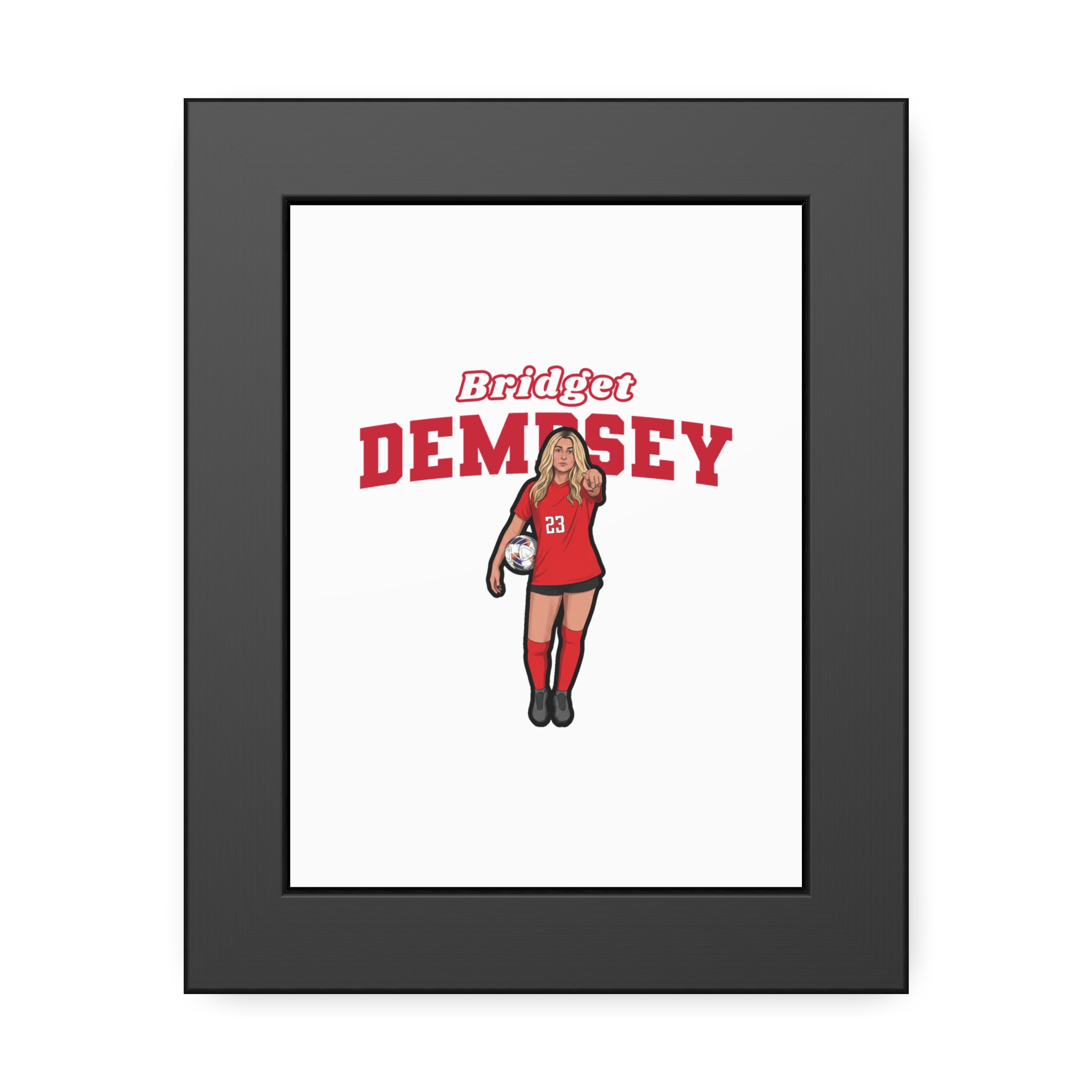 Framed Poster — character_name_arch in Black