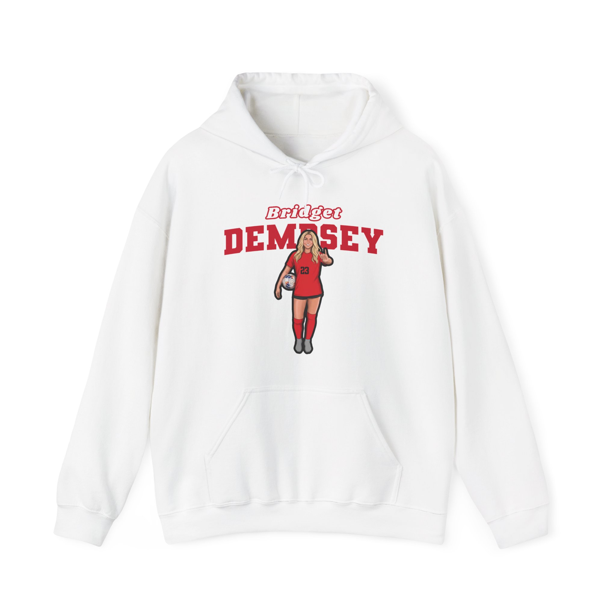Hoodie — character_name_arch in White