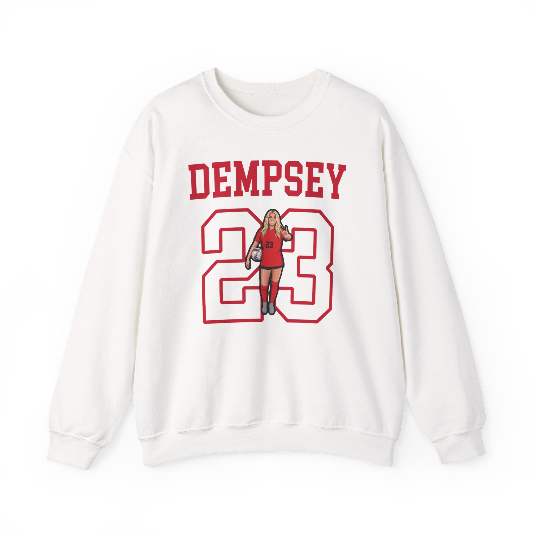 Crewneck Sweatshirt — character_shirsey in White
