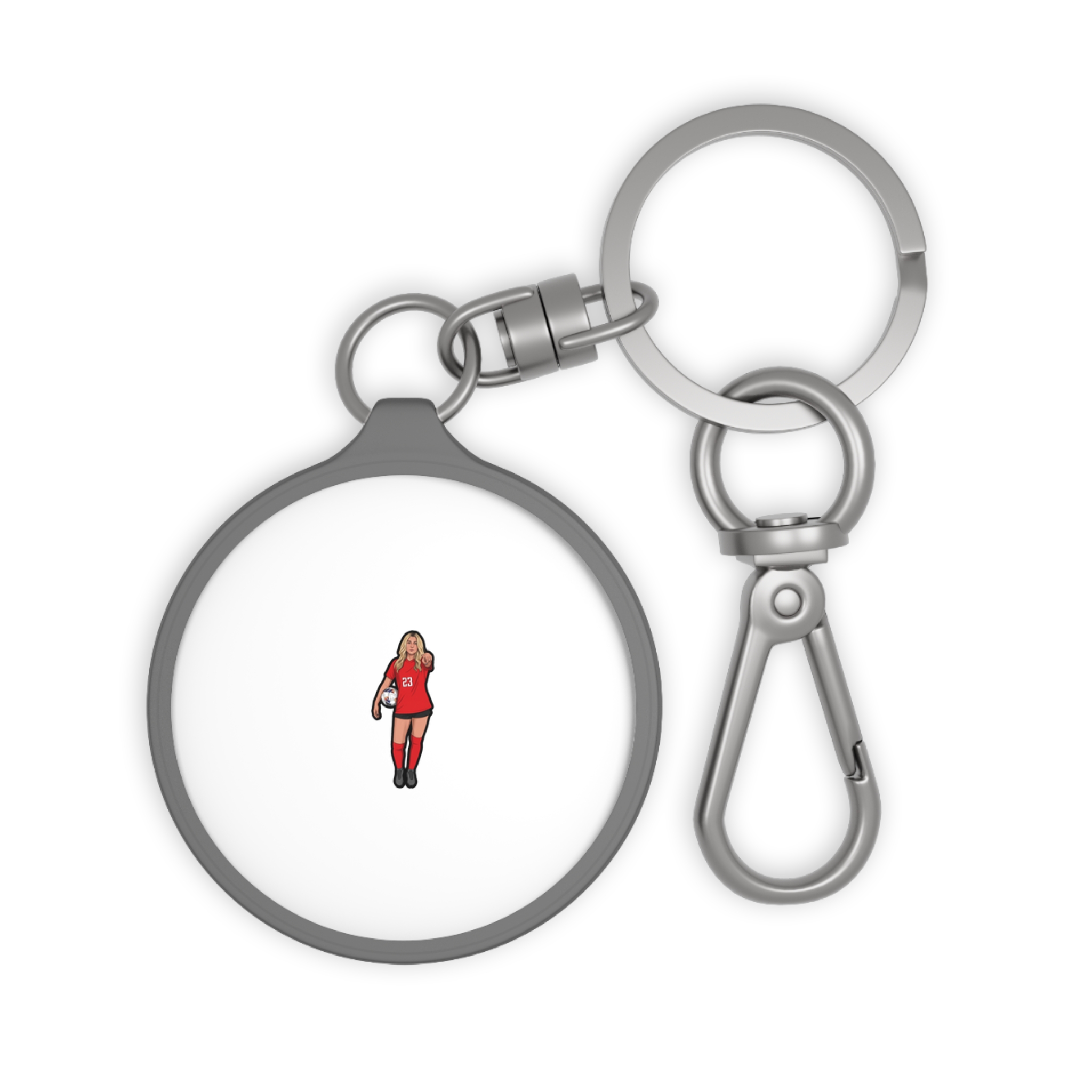 Keychain — character_player_name in Grey