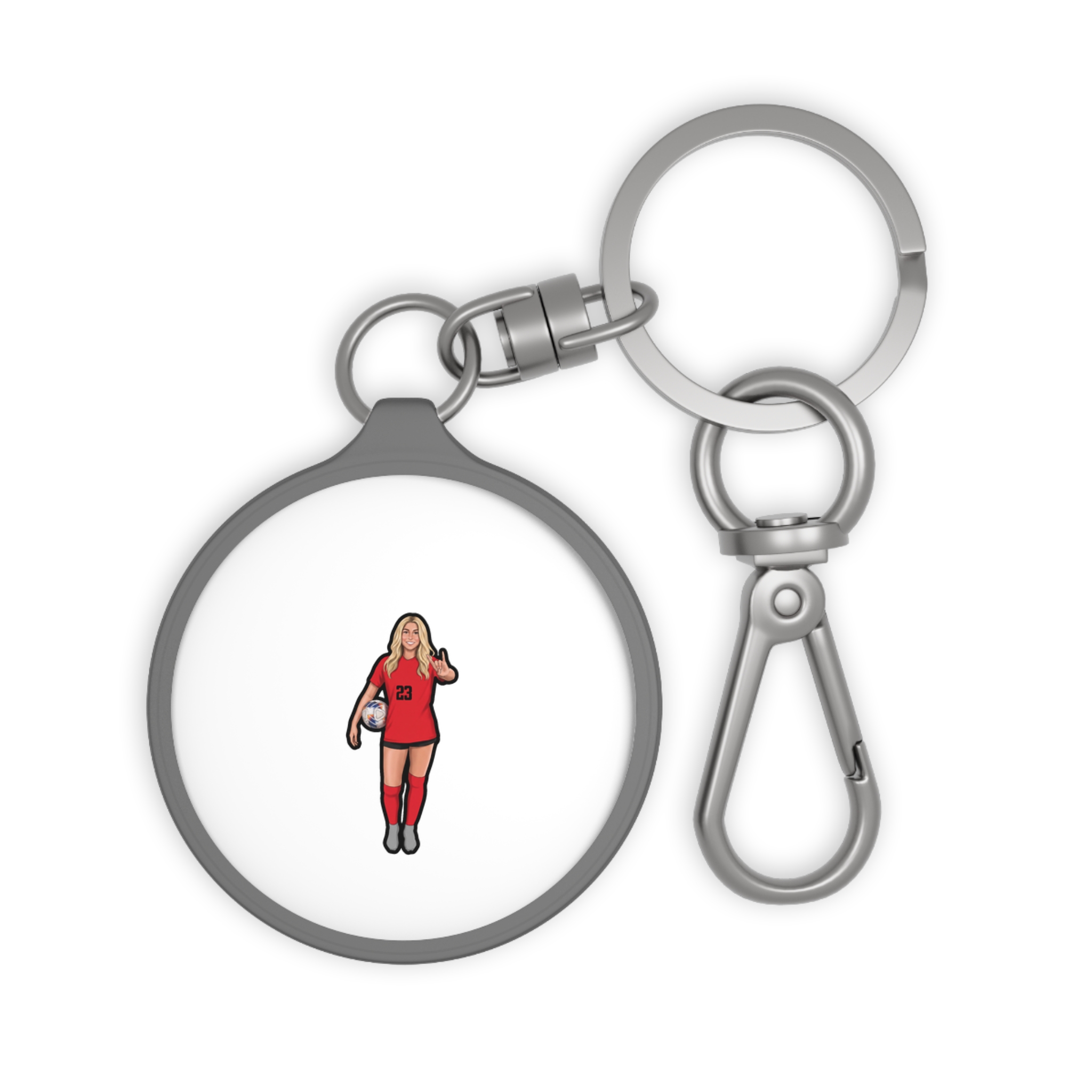 Keychain — character_name_arch in Grey