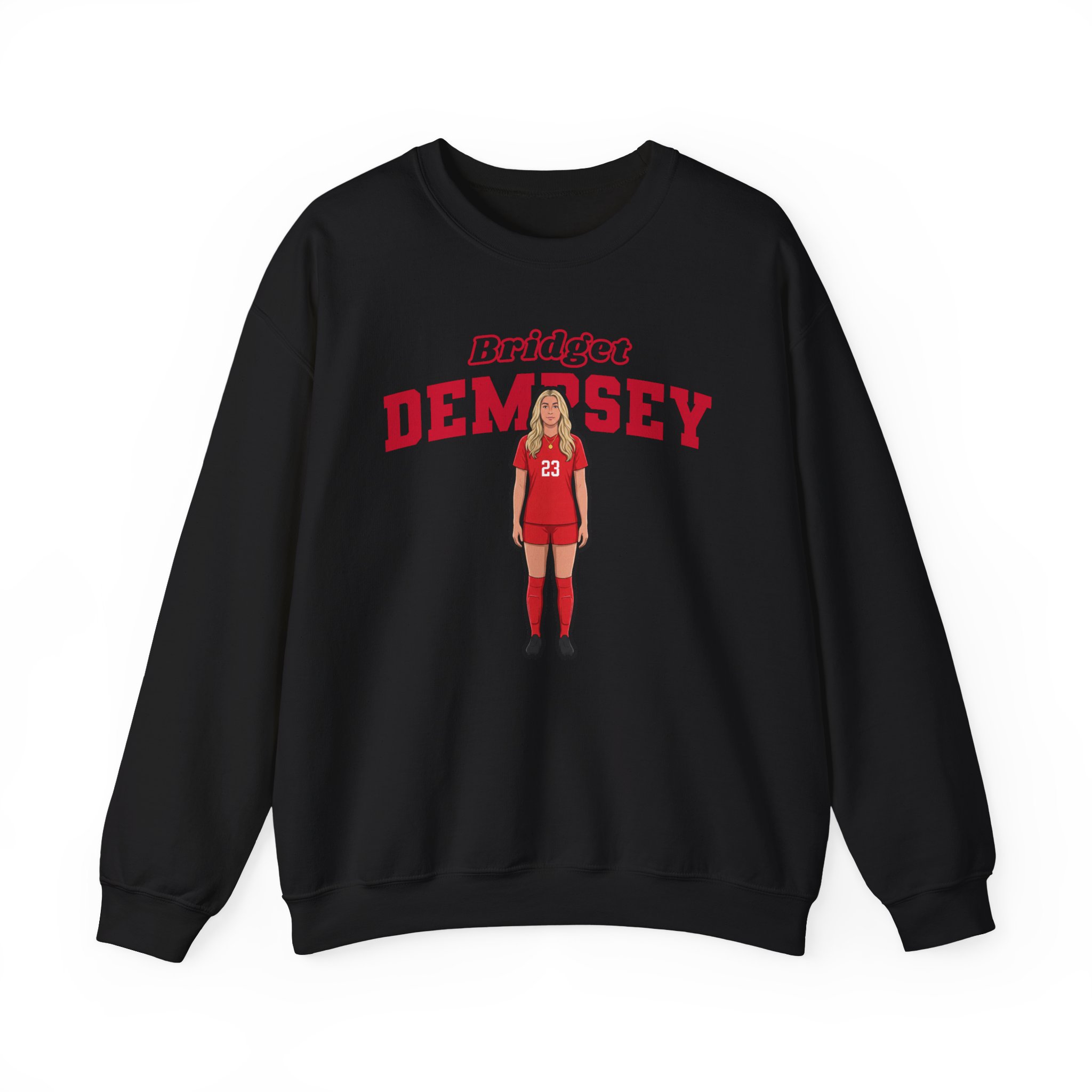 Crewneck Sweatshirt — character_name_arch in Black