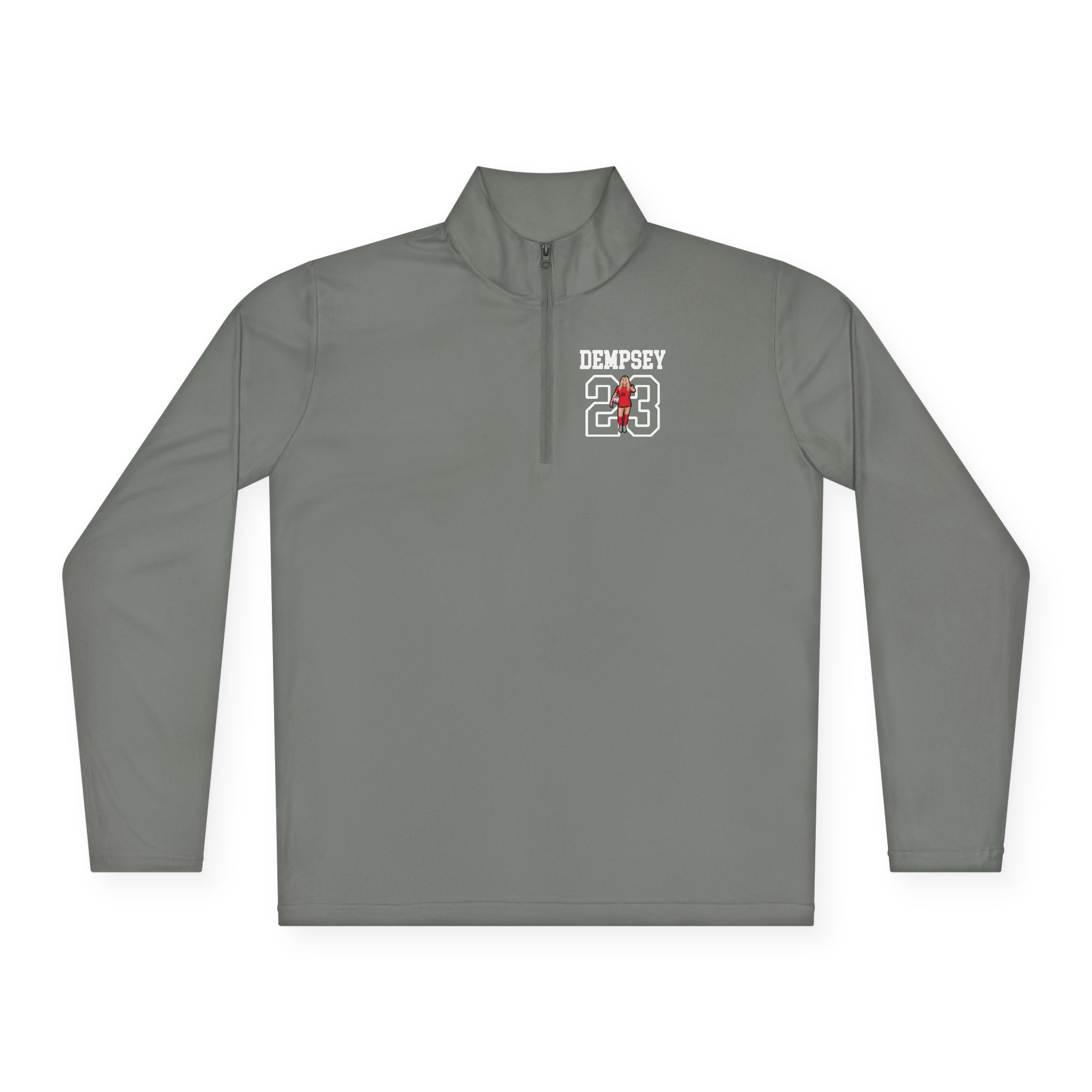 Q-Zip Pullover — character_shirsey in Grey
